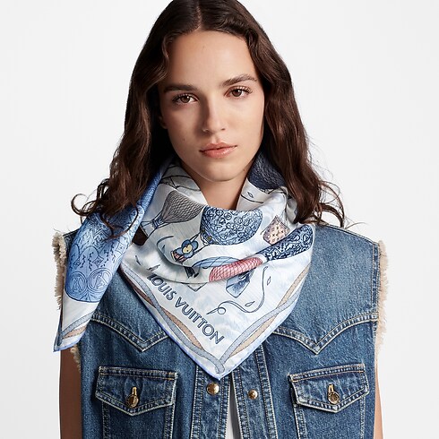 Pañuelo Up And Away 90 S00 Mujer Accesorios Pañuelos de seda y bandanas | LOUIS VUITTON (Zoom de producto)