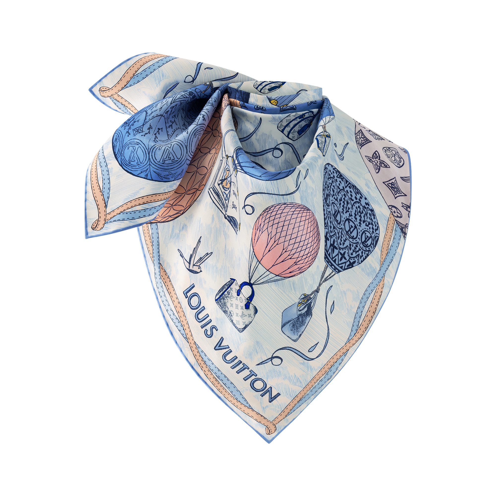 Pañuelo Up And Away 90 S00 Mujer Accesorios Pañuelos de seda y bandanas | LOUIS VUITTON (Zoom de producto)