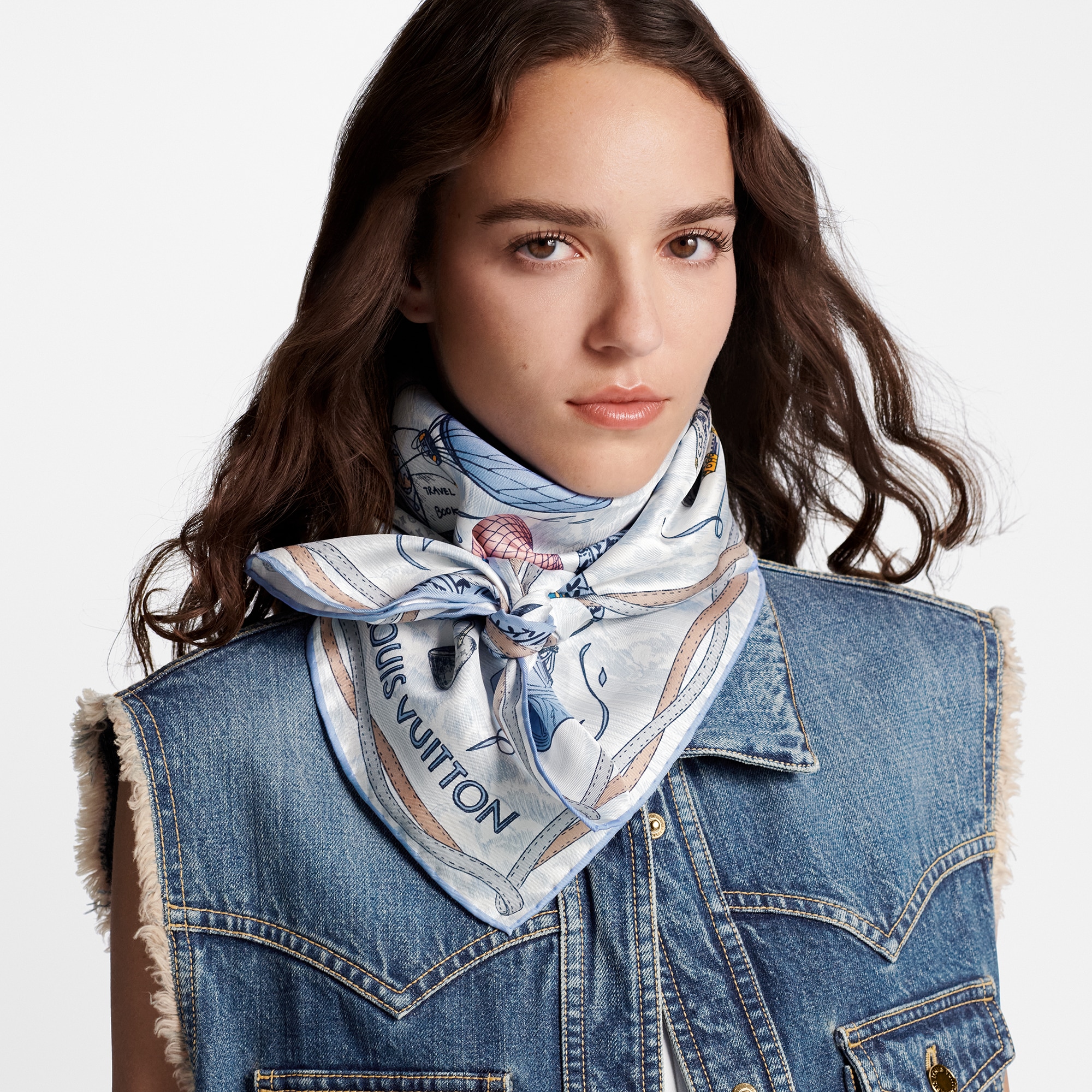 Pañuelo Up And Away 90 S00 Mujer Accesorios Pañuelos de seda y bandanas | LOUIS VUITTON (Zoom de producto)
