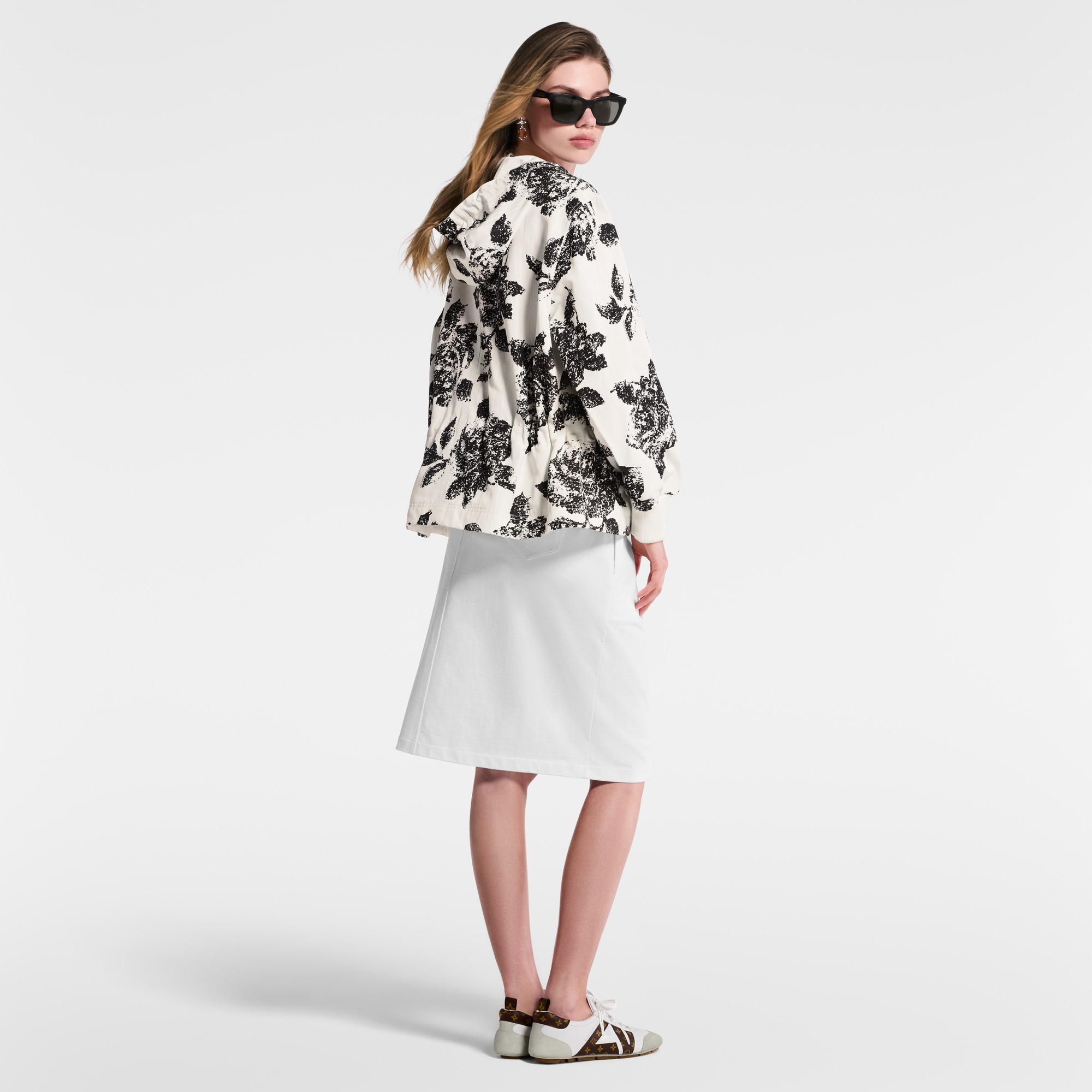 Parka con capucha y estampado floral  Mujer Prêt-à-Porter Abrigos y chaquetas | LOUIS VUITTON (Zoom de producto)