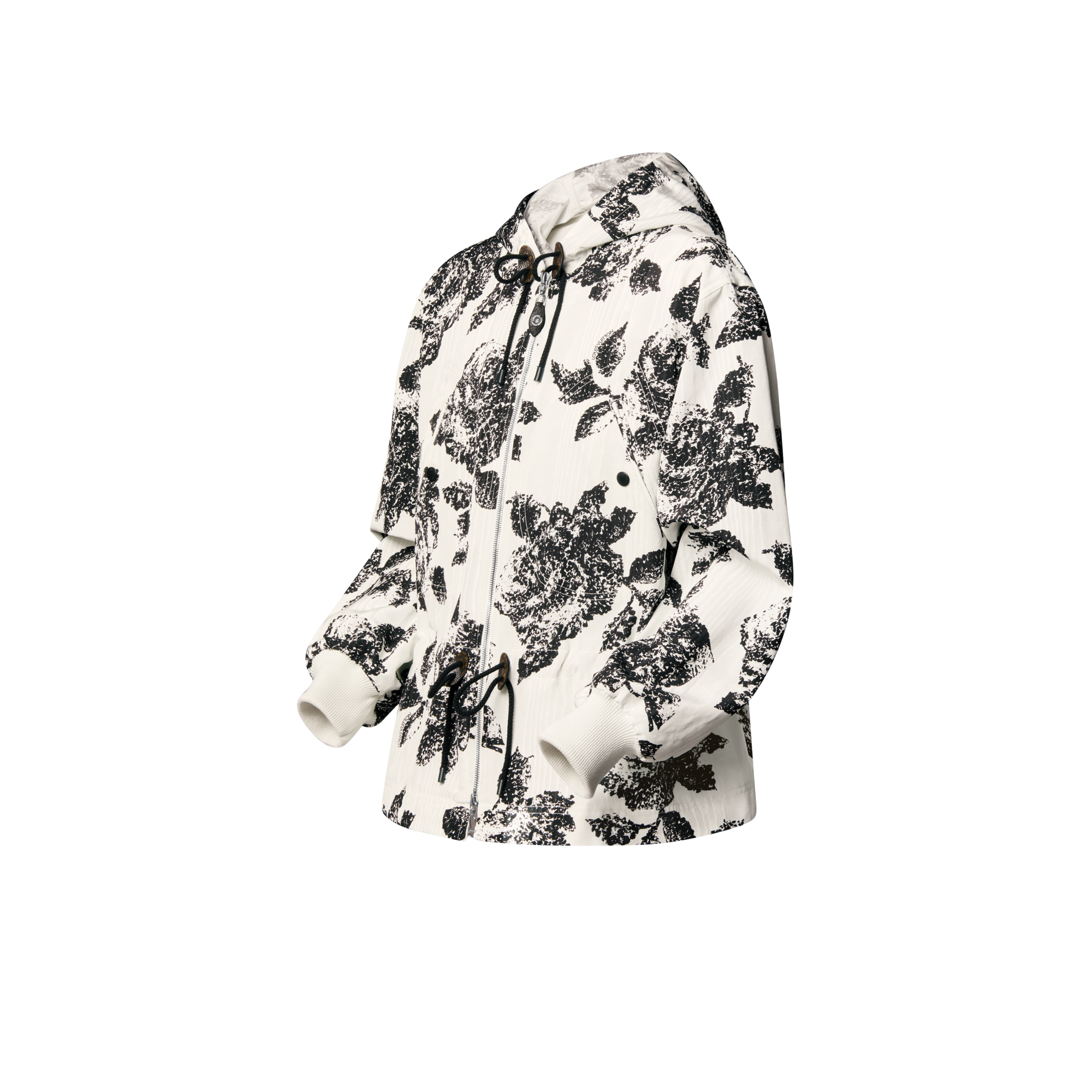 Parka con capucha y estampado floral  Mujer Prêt-à-Porter Abrigos y chaquetas | LOUIS VUITTON (Zoom de producto)
