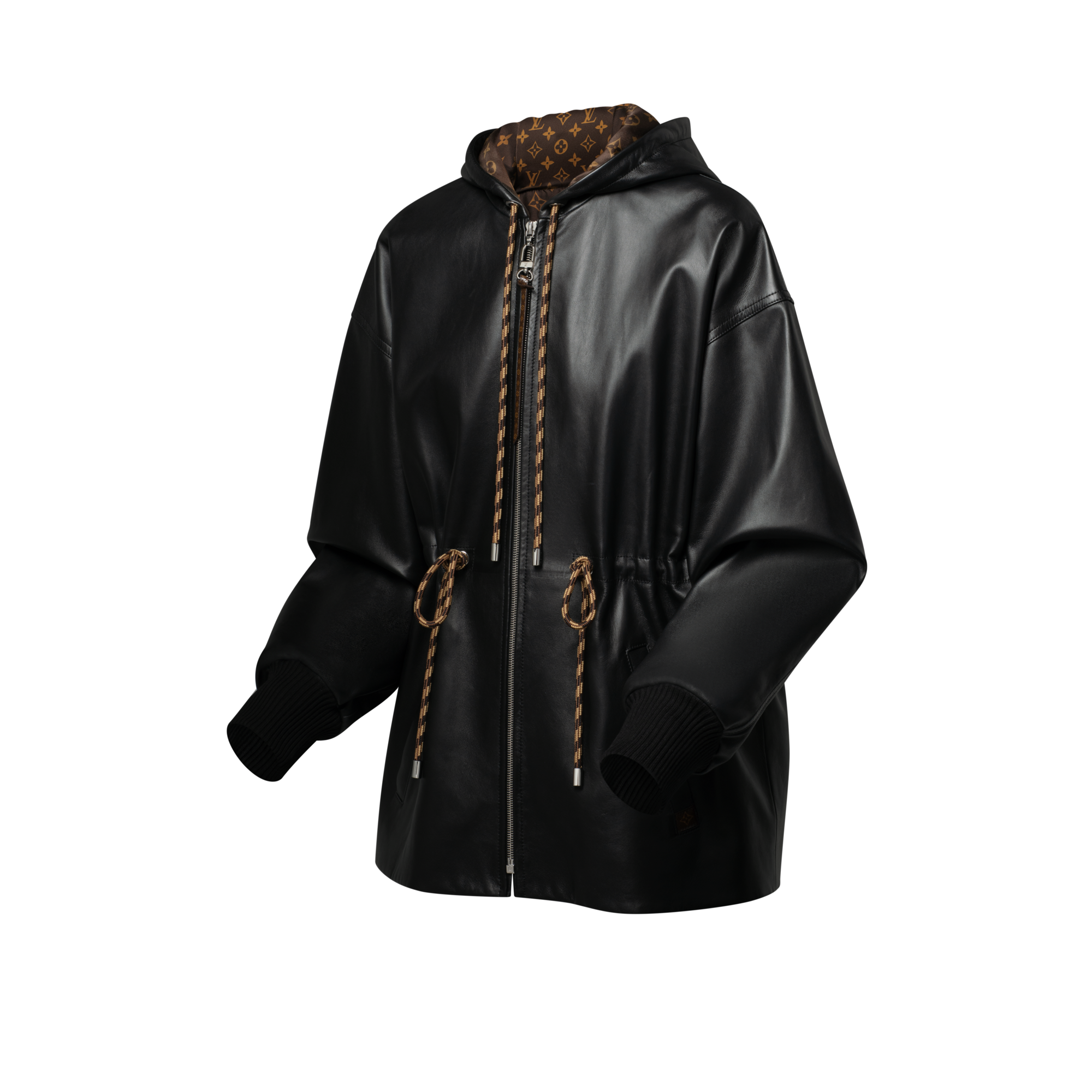 Parka de piel con peplum  Mujer Prêt-à-Porter Abrigos y chaquetas | LOUIS VUITTON (Zoom de producto)