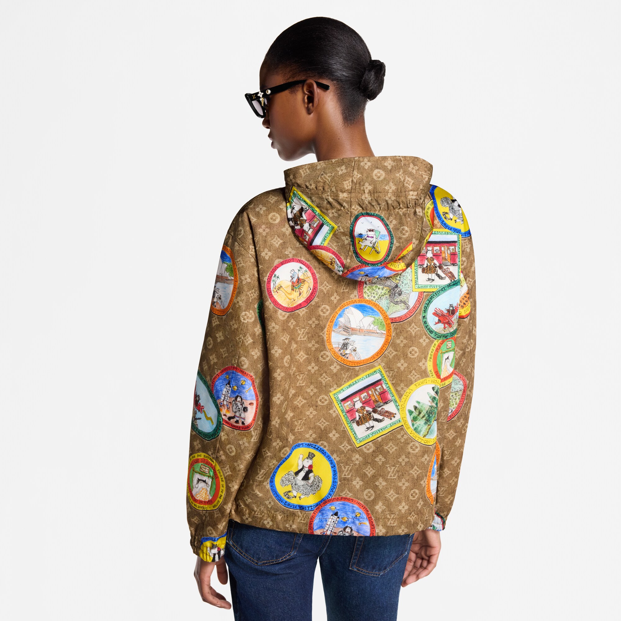 Parka Monogram con sellos de gatos  Mujer Prêt-à-Porter Abrigos y chaquetas | LOUIS VUITTON (Zoom de producto)