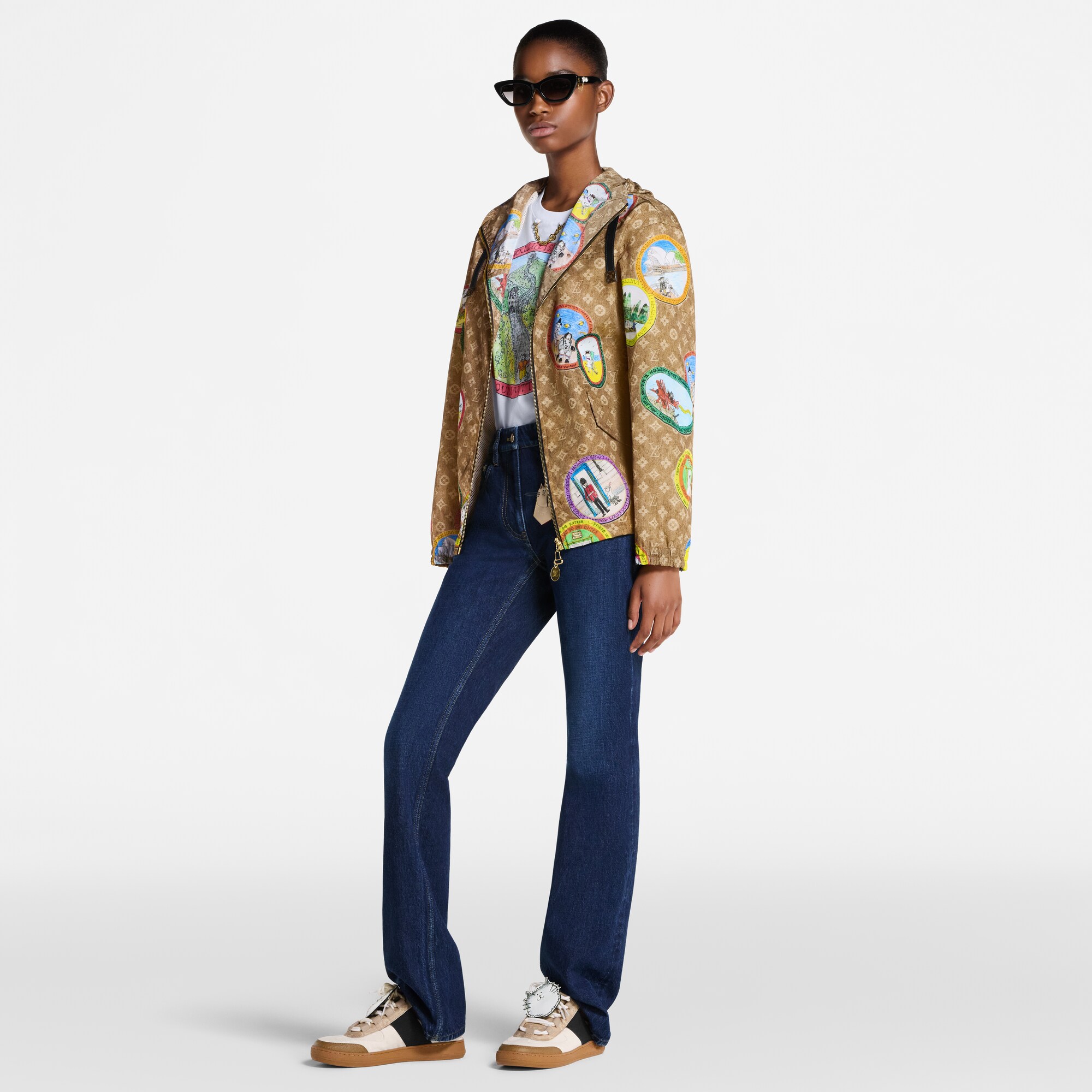 Parka Monogram con sellos de gatos  Mujer Prêt-à-Porter Abrigos y chaquetas | LOUIS VUITTON (Zoom de producto)