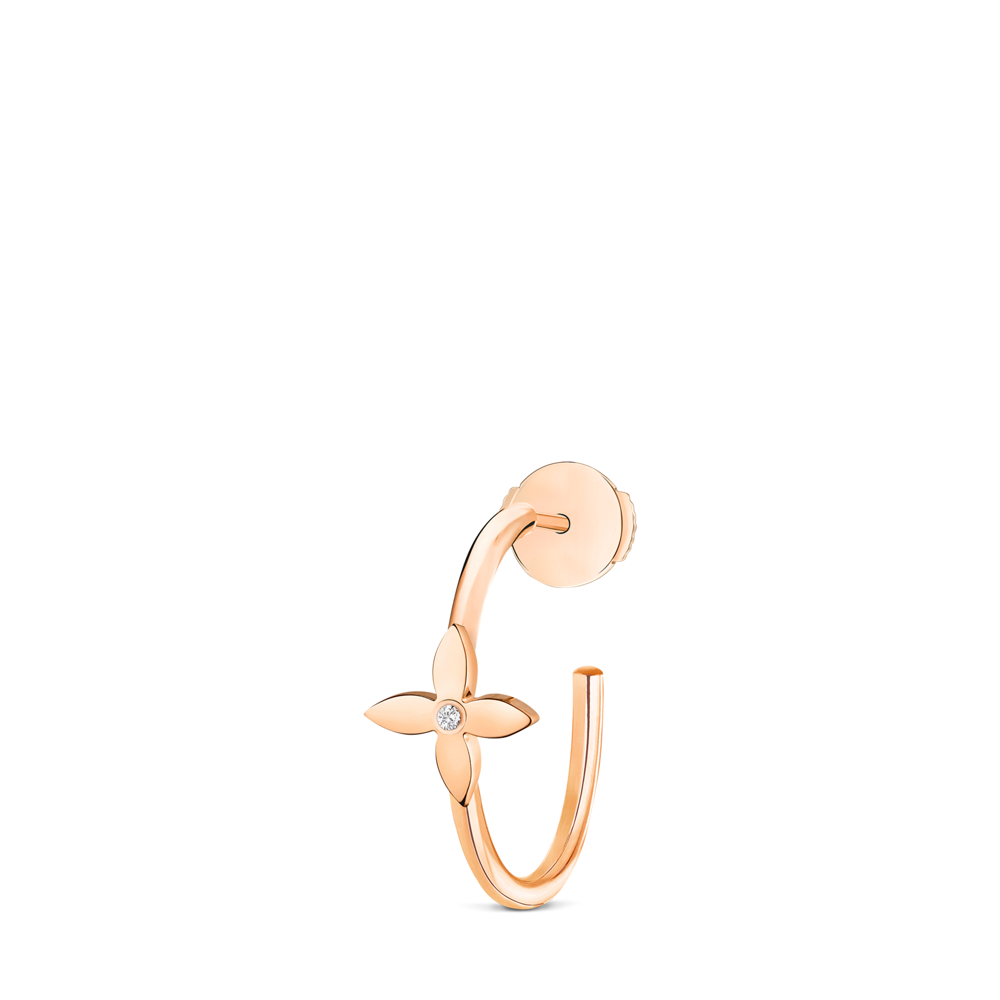 Pendiente de aro pequeño Idylle Blossom de oro rosa y diamante (unidad)  Joyería Categorías Pendientes | LOUIS VUITTON (Zoom de producto)