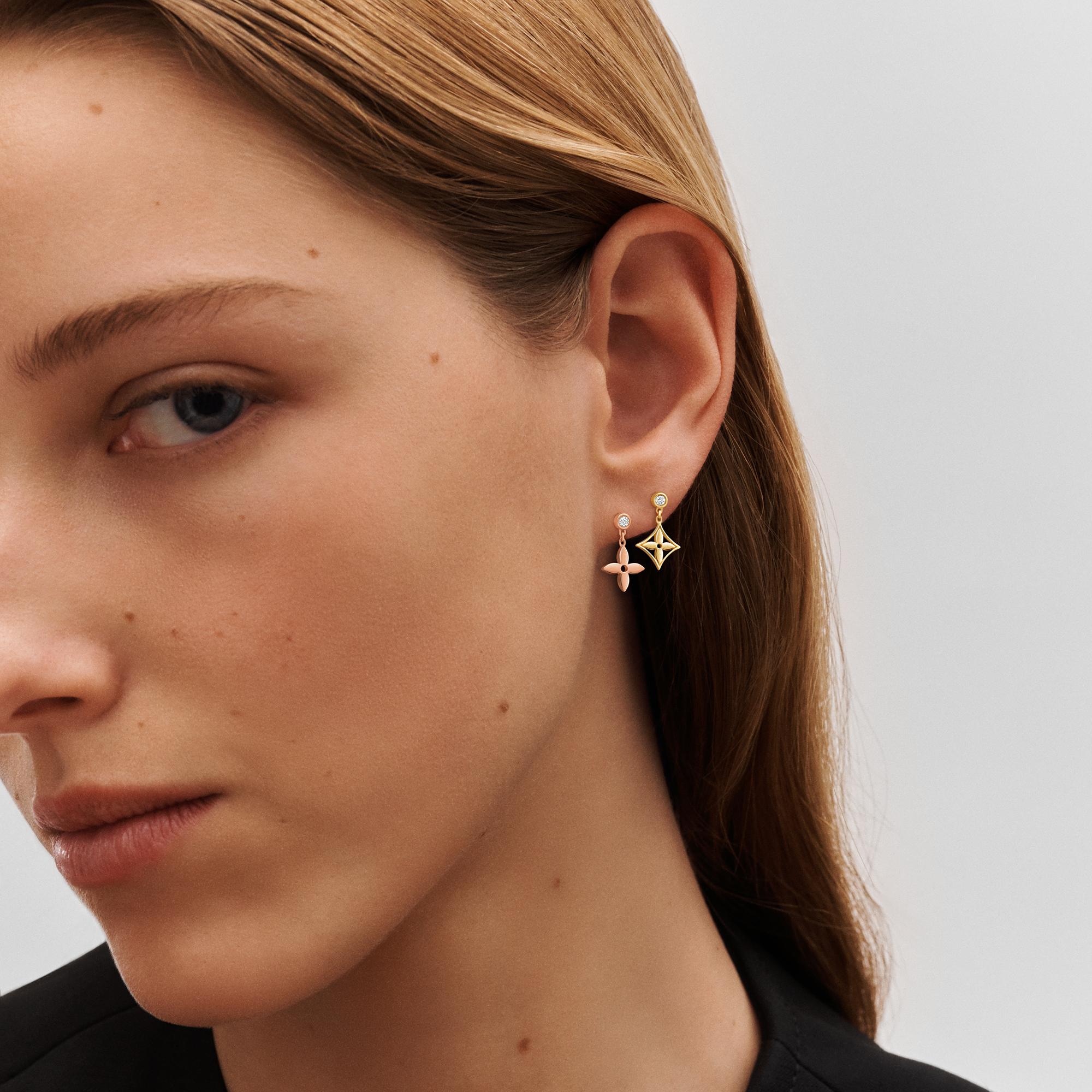 Pendiente de botón Blossom de oro rosa y diamante (UNIDAD)  Joyería Categorías Pendientes | LOUIS VUITTON (Zoom de producto)