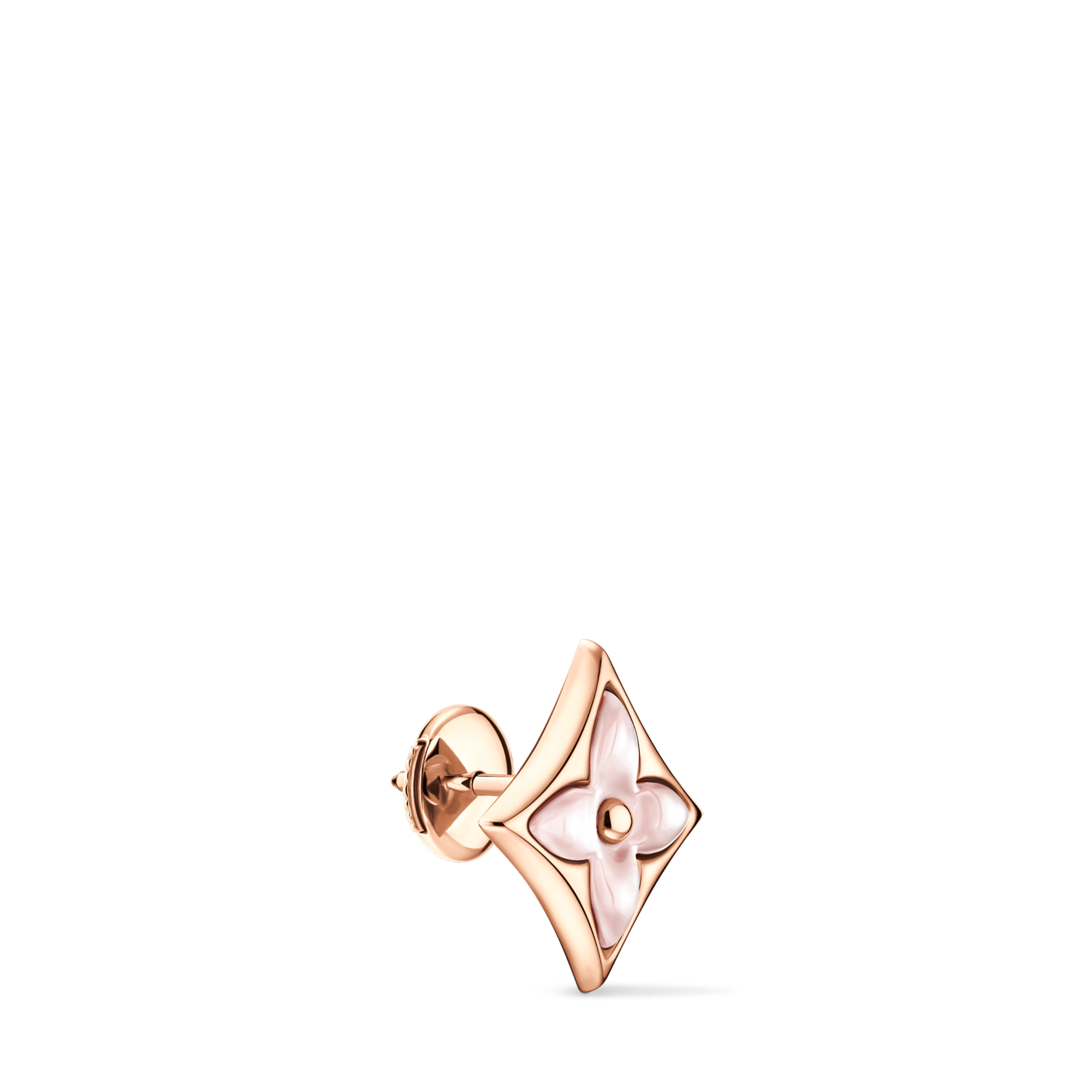 Pendiente de botón Color Blossom BB Star de oro rosa y nácar rosa (unidad)  Joyería Categorías Pendientes | LOUIS VUITTON (Zoom de producto)
