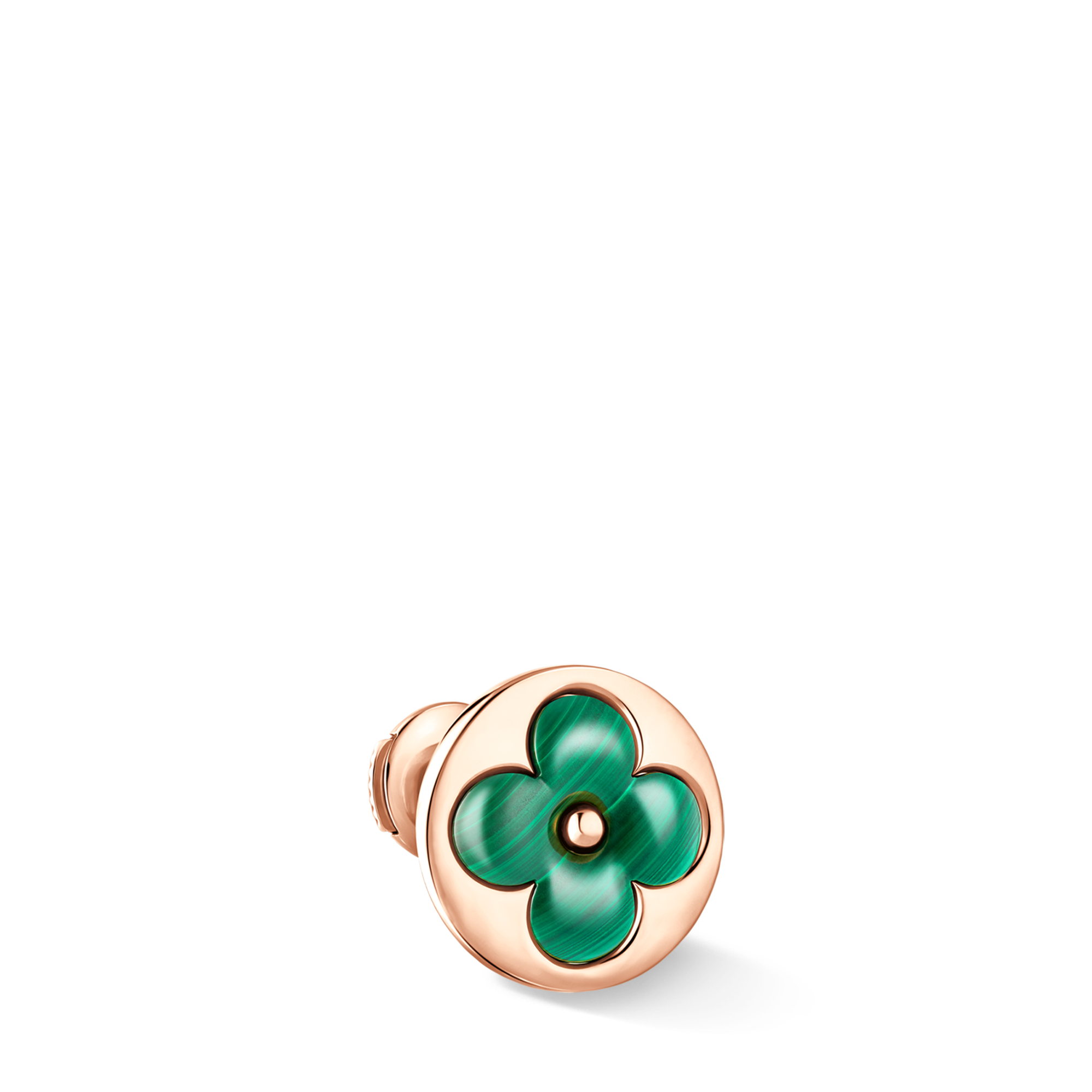 Pendiente de botón Color Blossom BB Sun de oro rosa y malaquita (unidad)  Joyería Categorías Joyería | LOUIS VUITTON (Zoom de producto)