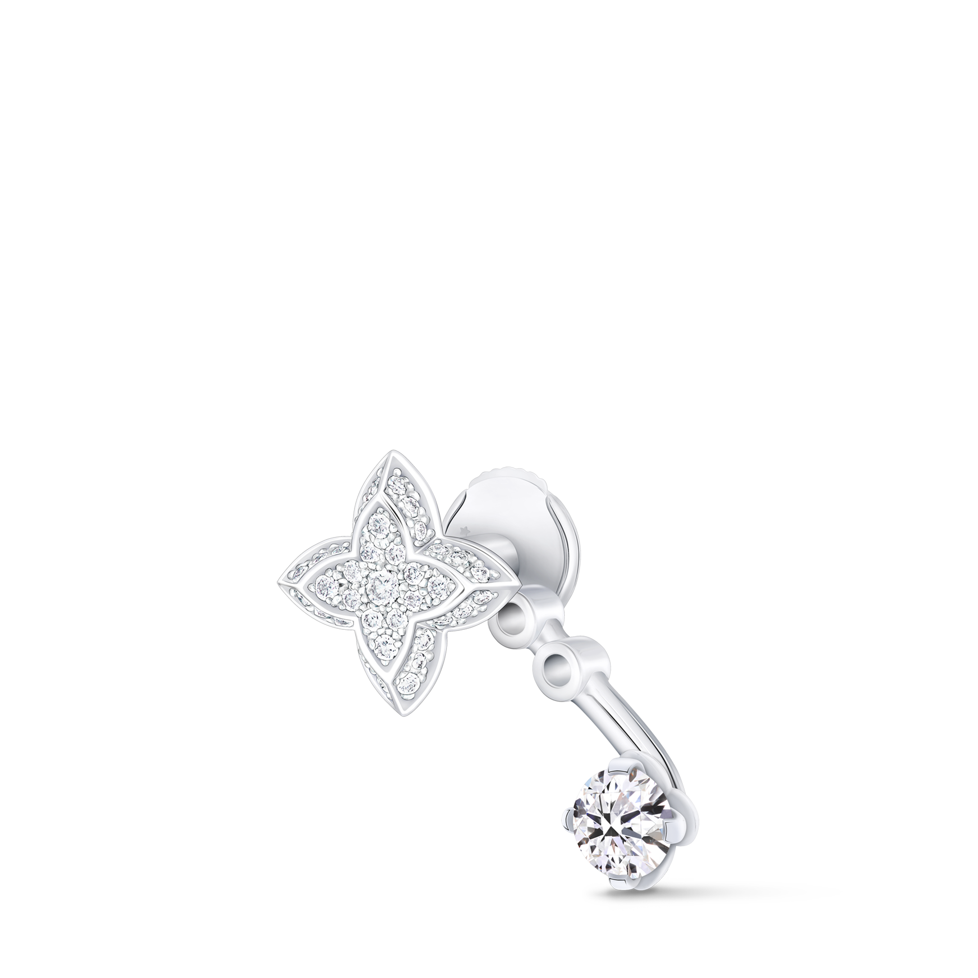 Pendiente de botón LV Diamonds Double, talla brillante (unidad)  Joyería Colecciones LV Diamonds | LOUIS VUITTON (Zoom de producto)