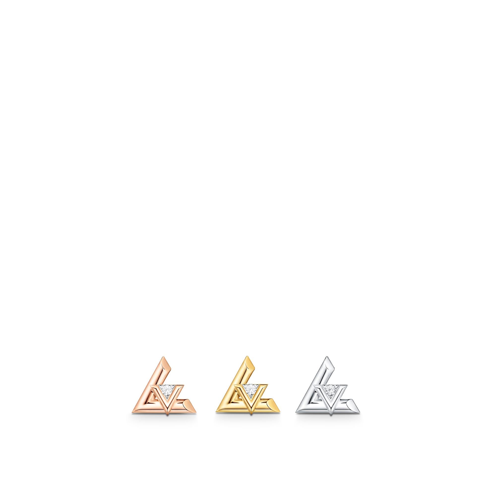 Pendiente de botón LV Volt One de oro amarillo y diamante (UNIDAD)  Joyería Categorías Joyería | LOUIS VUITTON (Zoom de producto)