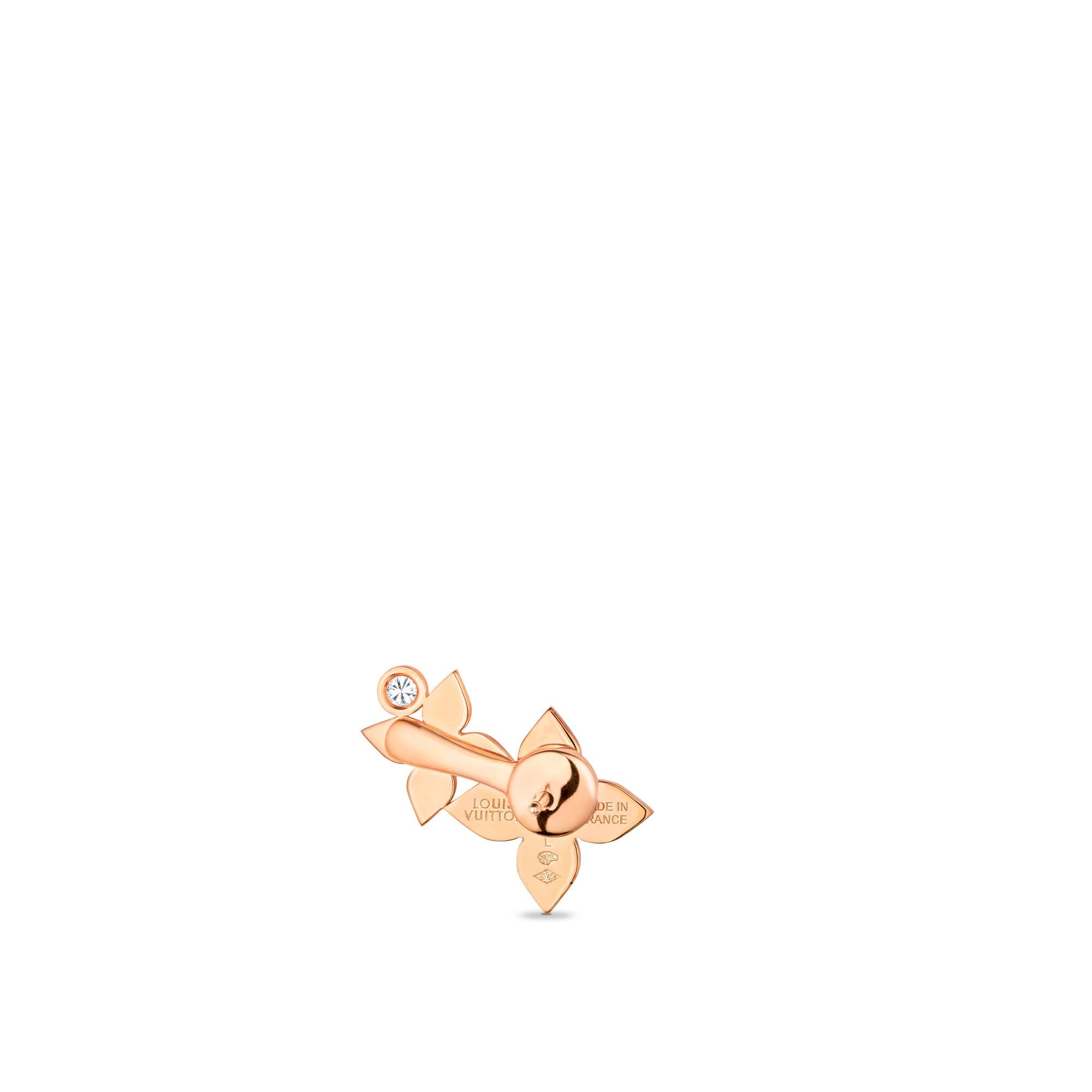 Pendiente izquierdo Idylle Blossom de oro rosa y diamantes (unidad)  Joyería Categorías Joyería | LOUIS VUITTON (Zoom de producto)