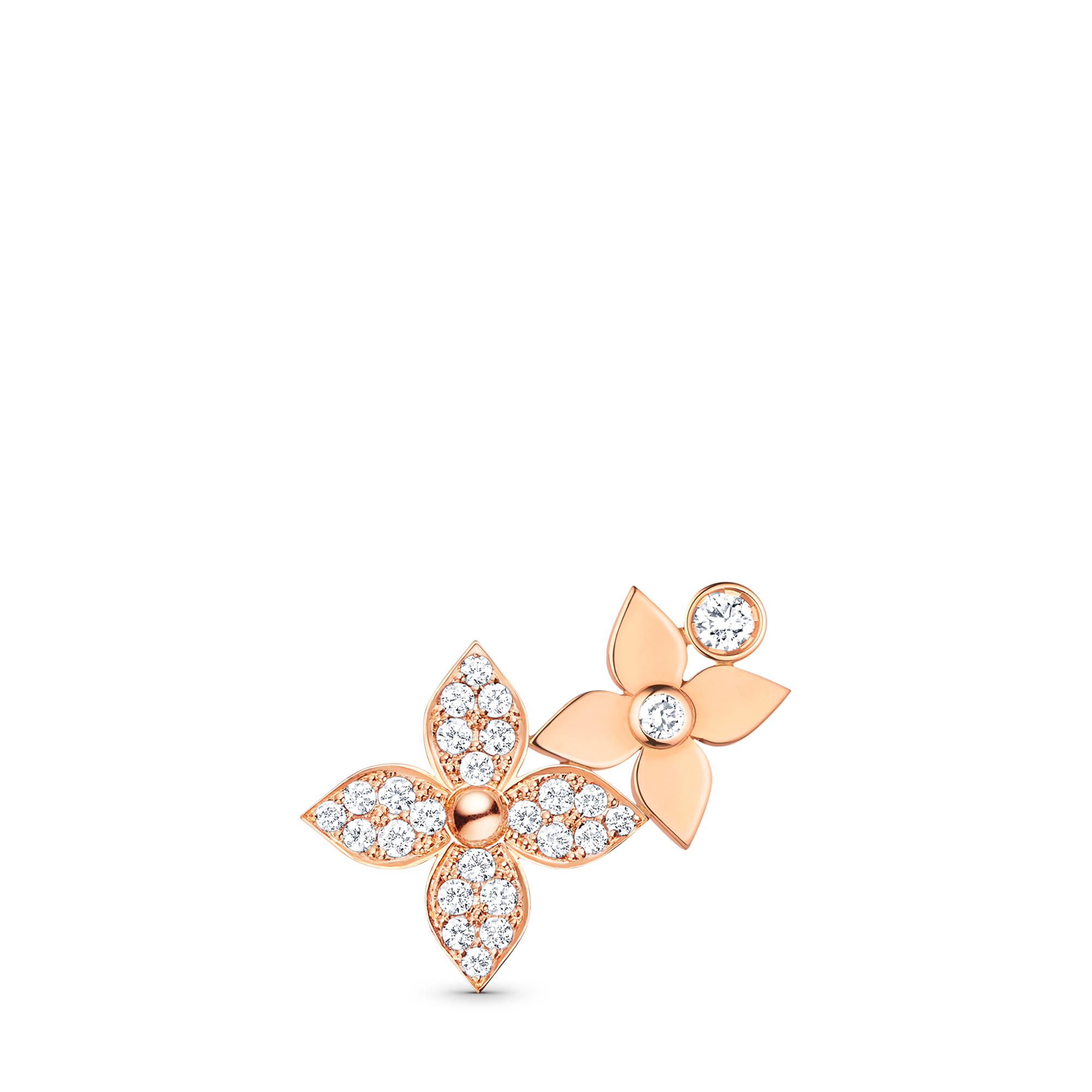 Pendiente izquierdo Idylle Blossom de oro rosa y diamantes (unidad)  Joyería Categorías Joyería | LOUIS VUITTON (Zoom de producto)