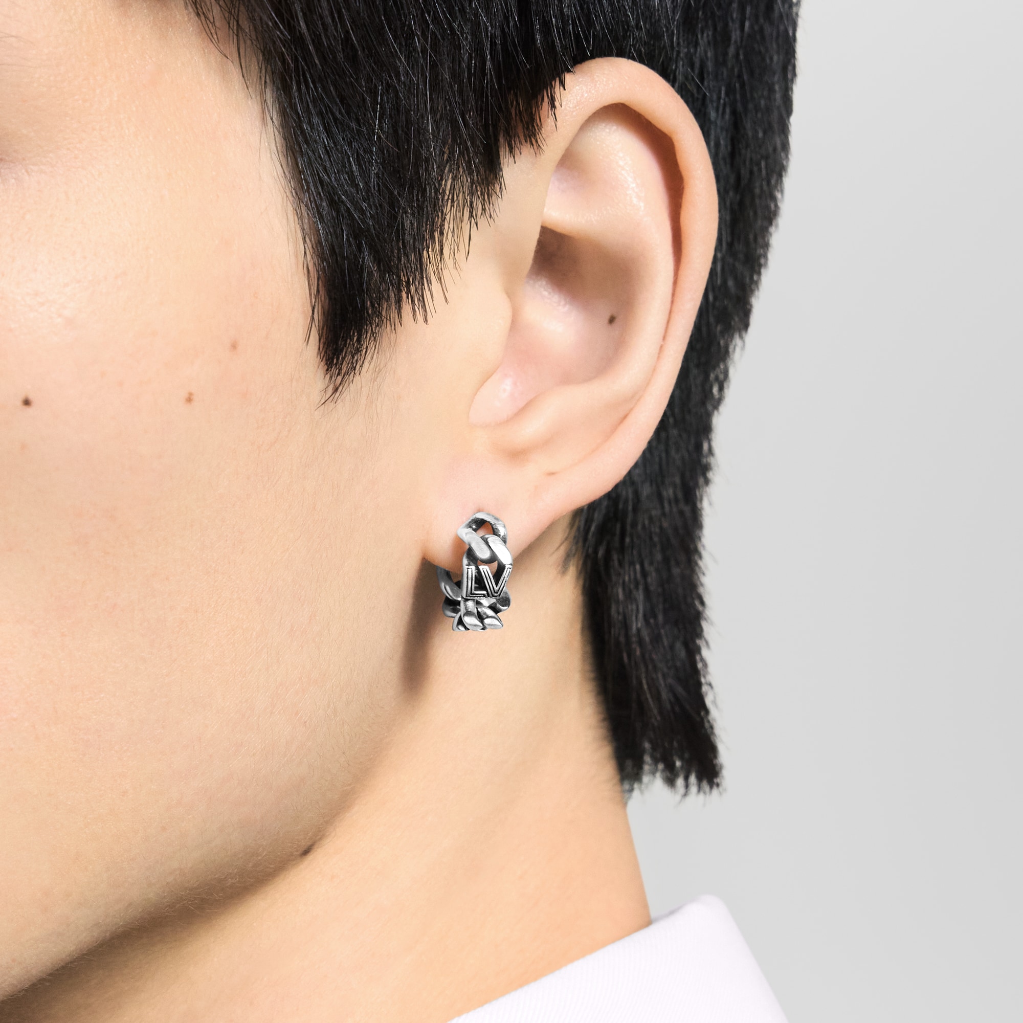 Pendiente único de cadena LV Club S00 Hombre Joyería Pendientes | LOUIS VUITTON (Zoom de producto)