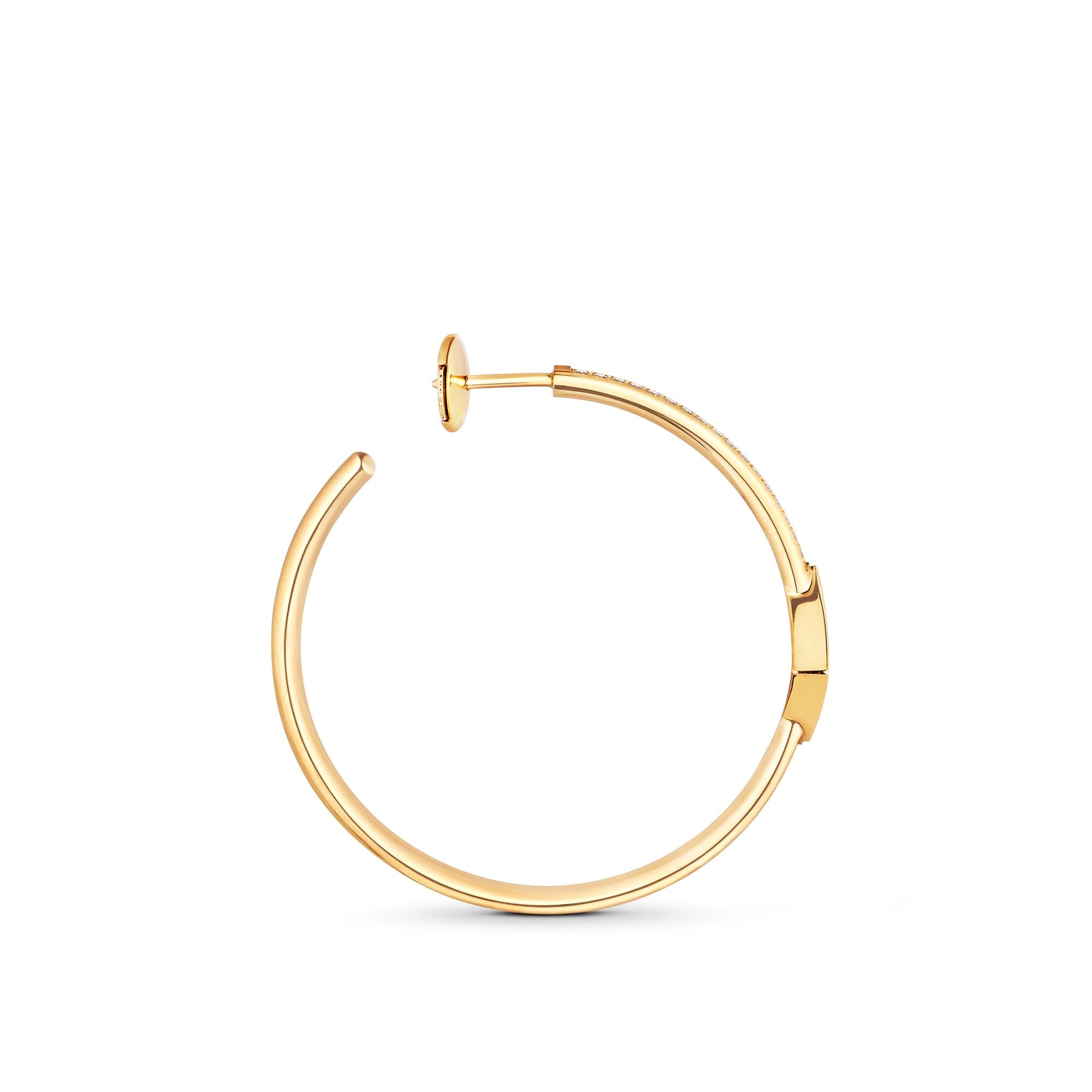 Pendientes de aro Idylle Blossom de oro amarillo y diamantes  Joyería Categorías Joyería | LOUIS VUITTON (Zoom de producto)
