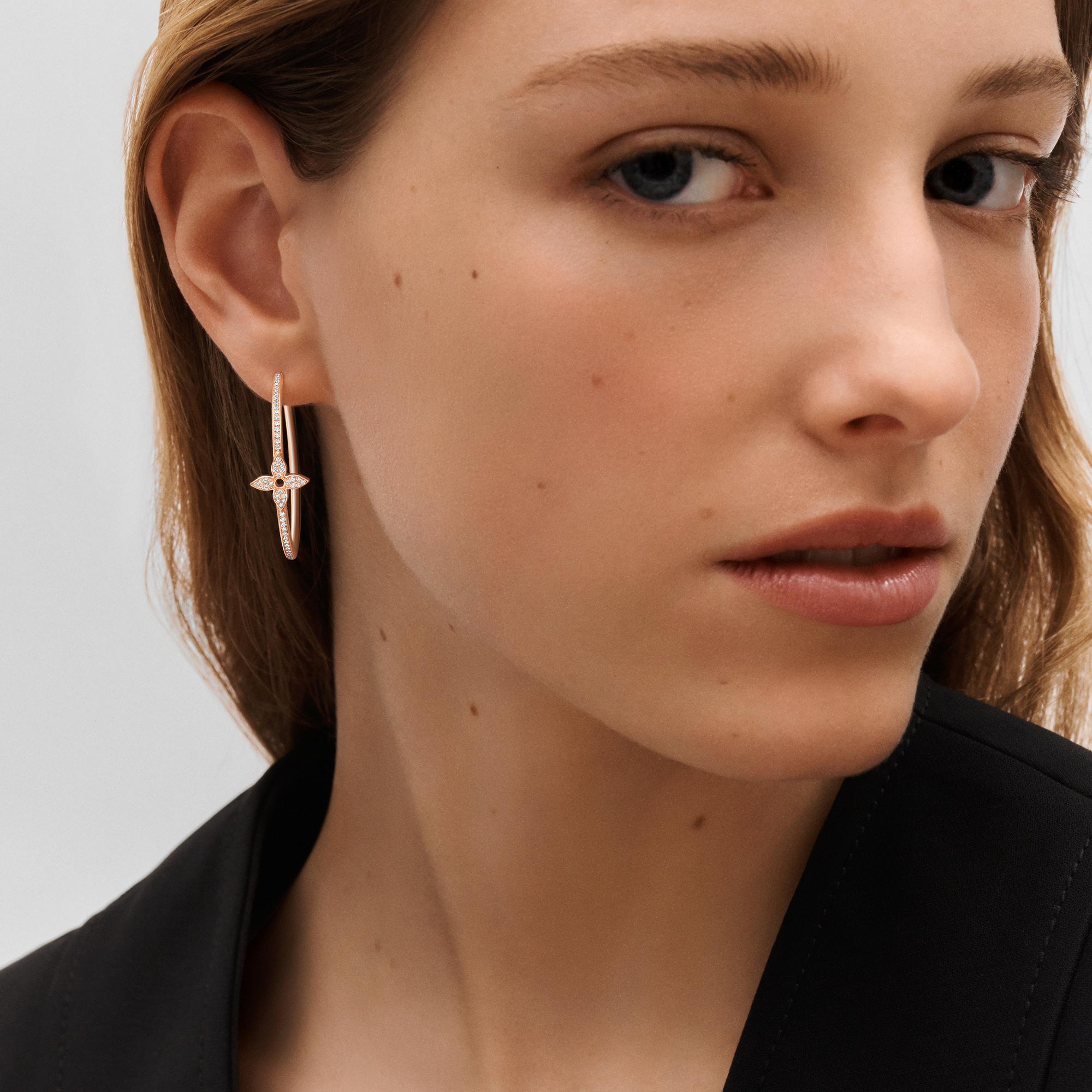 Pendientes de aro Idylle Blossom de oro rosa y diamantes  Joyería Categorías Joyería | LOUIS VUITTON (Zoom de producto)