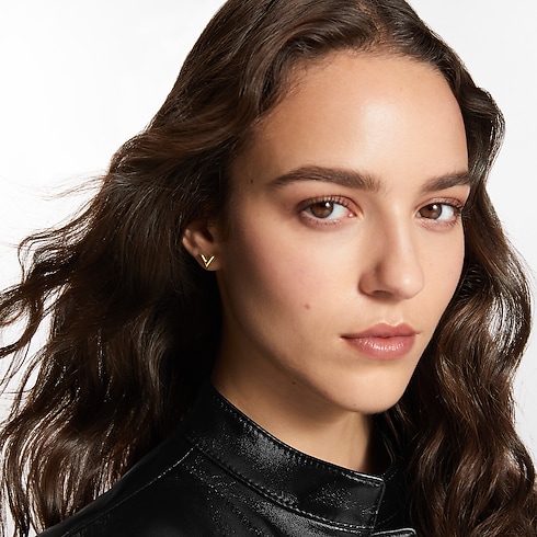 Pendientes de botón Essential V S00 Mujer Bisutería Toda la bisutería | LOUIS VUITTON (Zoom de producto)