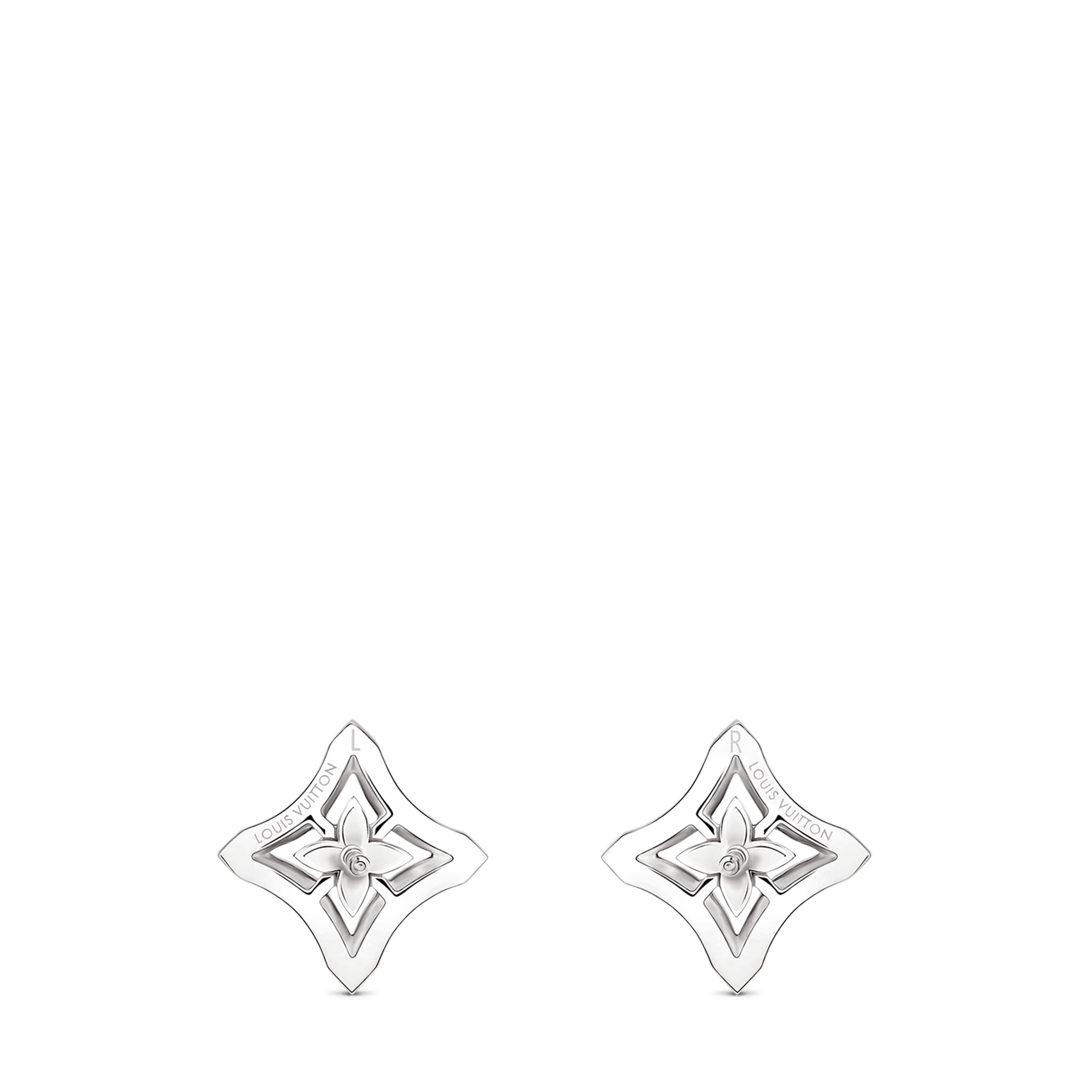 Pendientes de botón Ever Blossom de oro blanco y diamantes  Joyería Categorías Pendientes | LOUIS VUITTON (Zoom de producto)