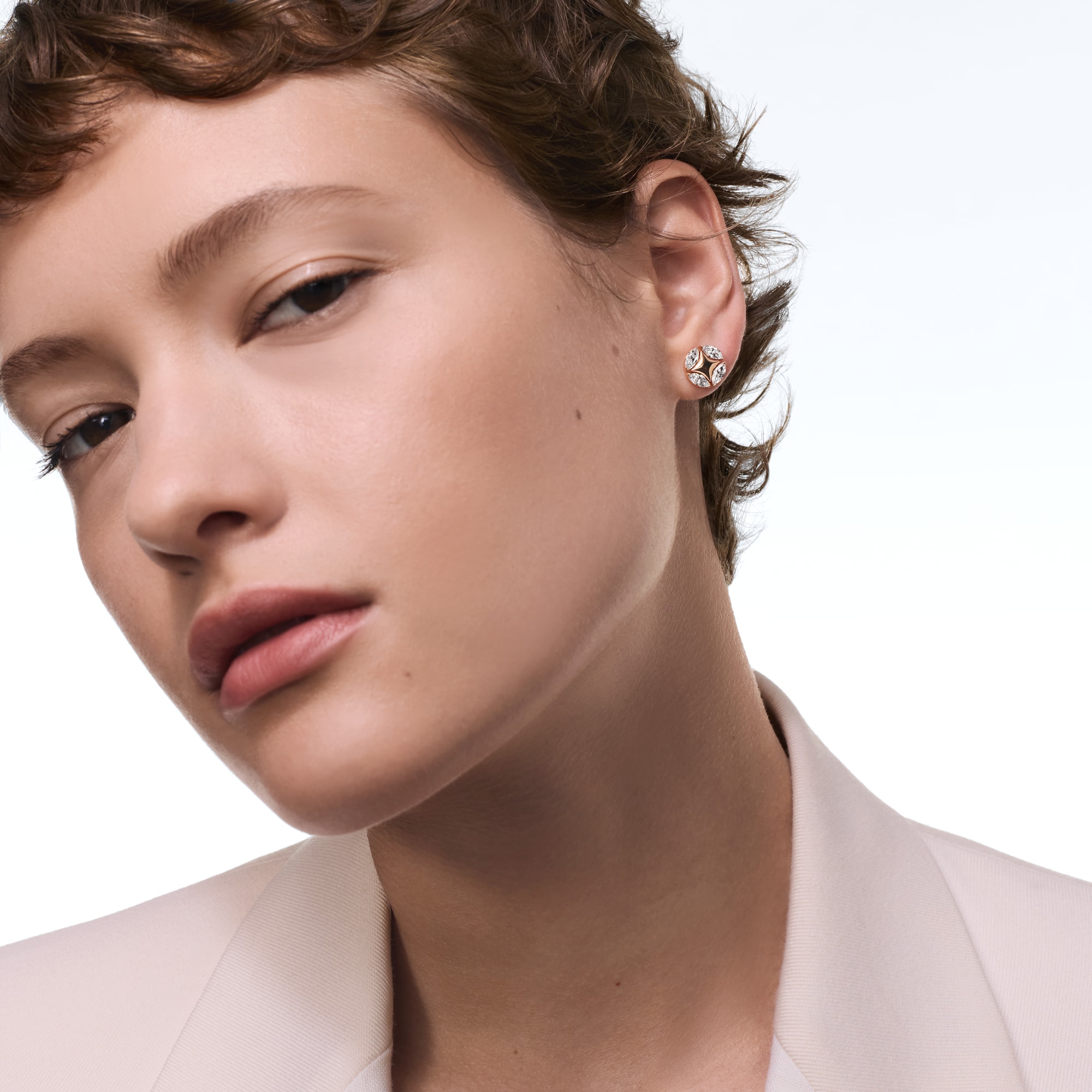 Pendientes de botón Galaxie de oro rosa y diamantes  Les Extraordinaires Joyería Pendientes | LOUIS VUITTON (Zoom de producto)