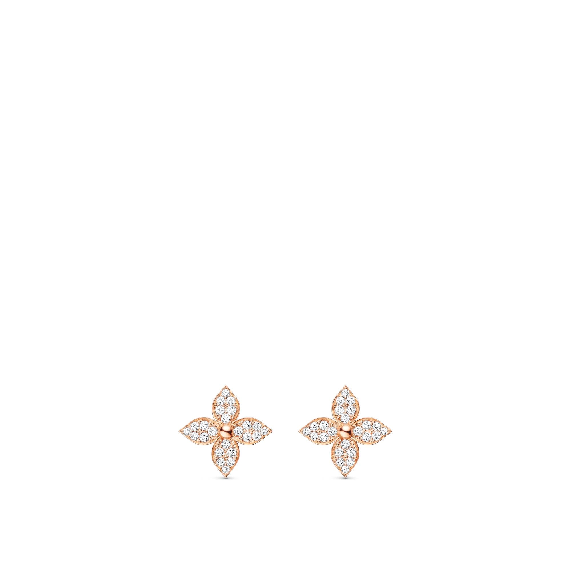 Pendientes de botón Star Blossom de oro rosa y diamantes  Joyería Categorías Joyería | LOUIS VUITTON (Zoom de producto)
