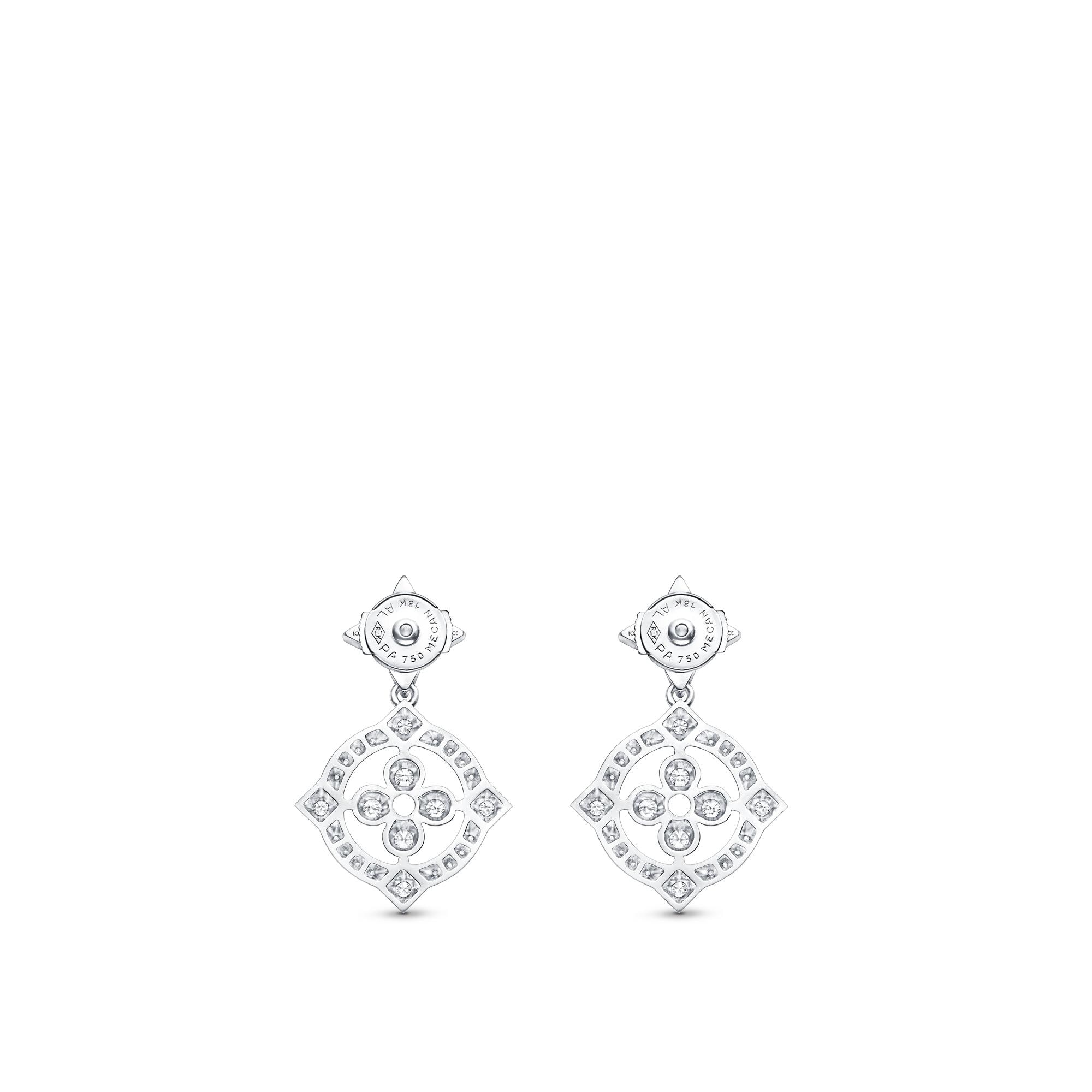 Pendientes Dentelle de oro blanco con diamantes  Joyería Categorías Joyería | LOUIS VUITTON (Zoom de producto)