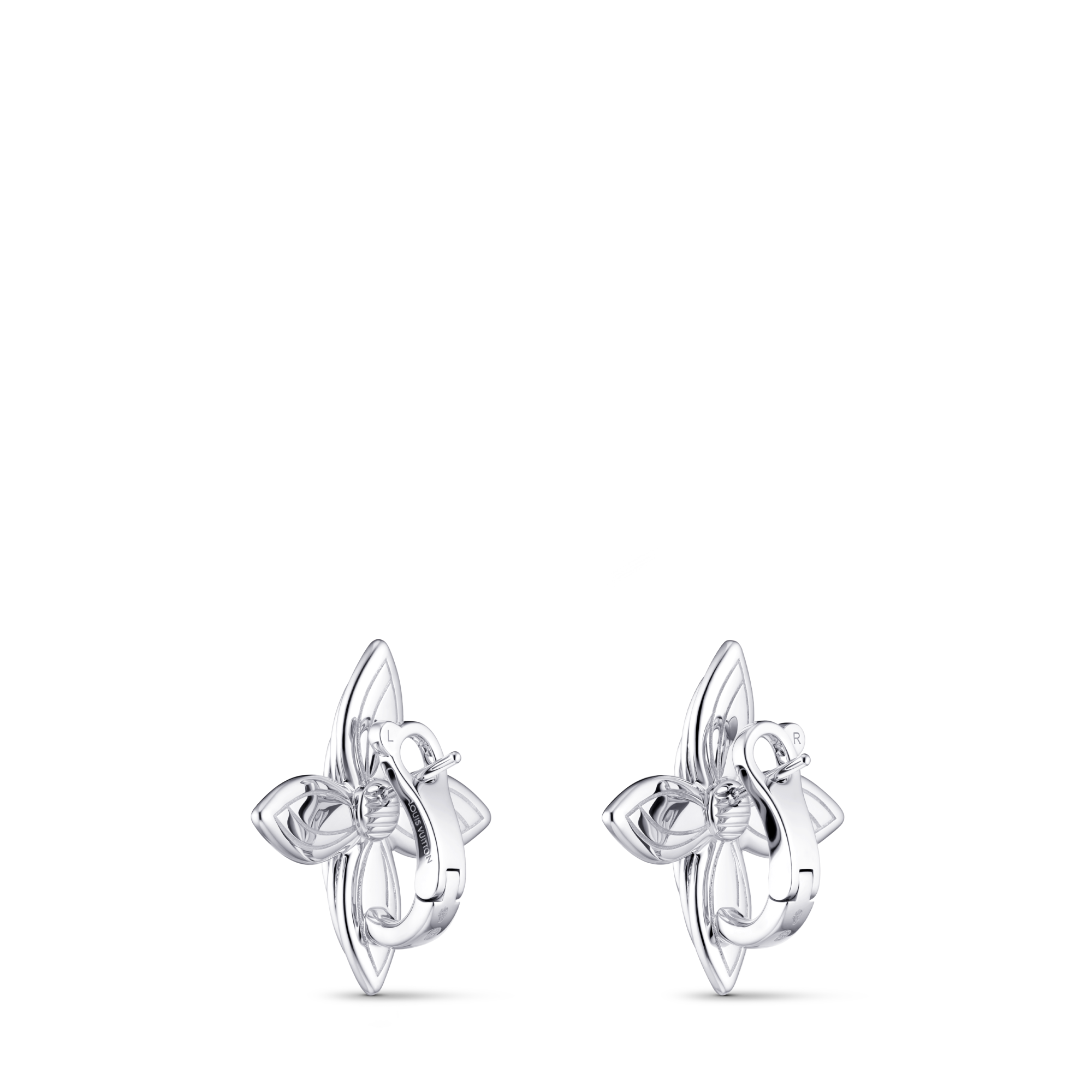 Pendientes Idylle Blossom de oro blanco y diamantes  Les Extraordinaires Joyería Pendientes | LOUIS VUITTON (Zoom de producto)