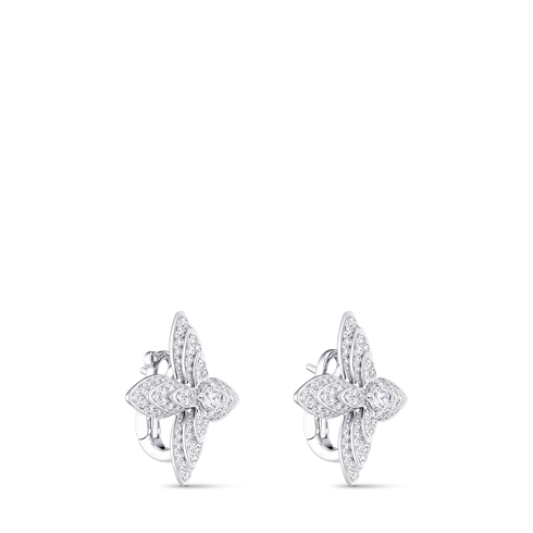 Pendientes Idylle Blossom de oro blanco y diamantes Les Extraordinaires Joyería Pendientes | LOUIS VUITTON (Zoom de producto)