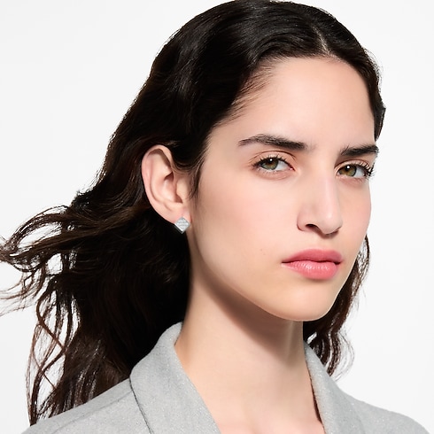Pendientes LV Cube de plata S00 Mujer Bisutería Pendientes | LOUIS VUITTON (Zoom de producto)