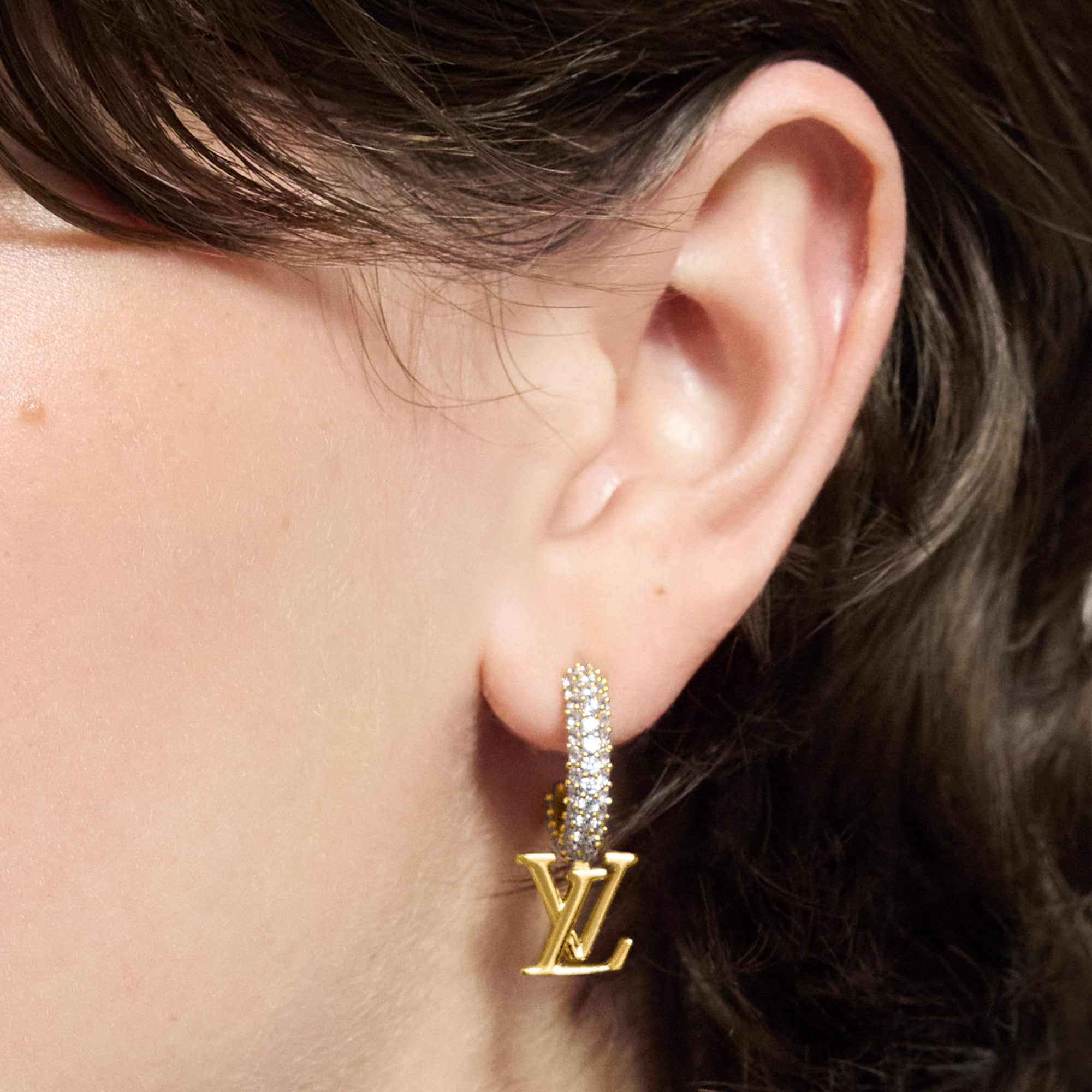 Pendientes LV Iconic S00 Mujer Bisutería Toda la bisutería | LOUIS VUITTON (Zoom de producto)