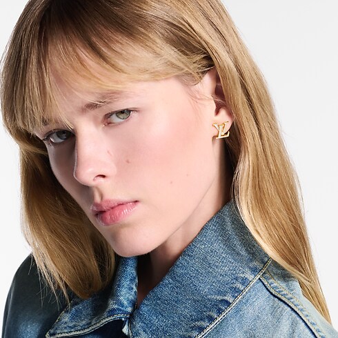 Pendientes LV Iconic Enamel S00 Mujer Bisutería Pendientes | LOUIS VUITTON (Zoom de producto)