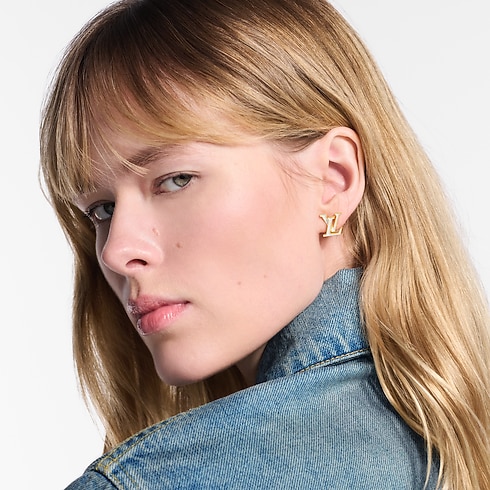 Pendientes LV Iconic Enamel S00 Mujer Bisutería Pendientes | LOUIS VUITTON (Zoom de producto)