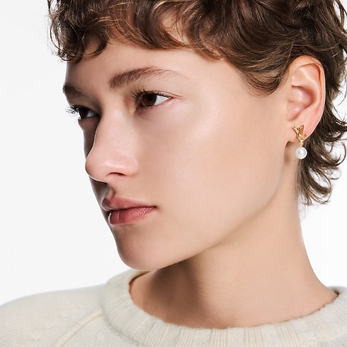 Pendientes LV Iconic Louisa S00 Mujer Bisutería Pendientes | LOUIS VUITTON (Zoom de producto)