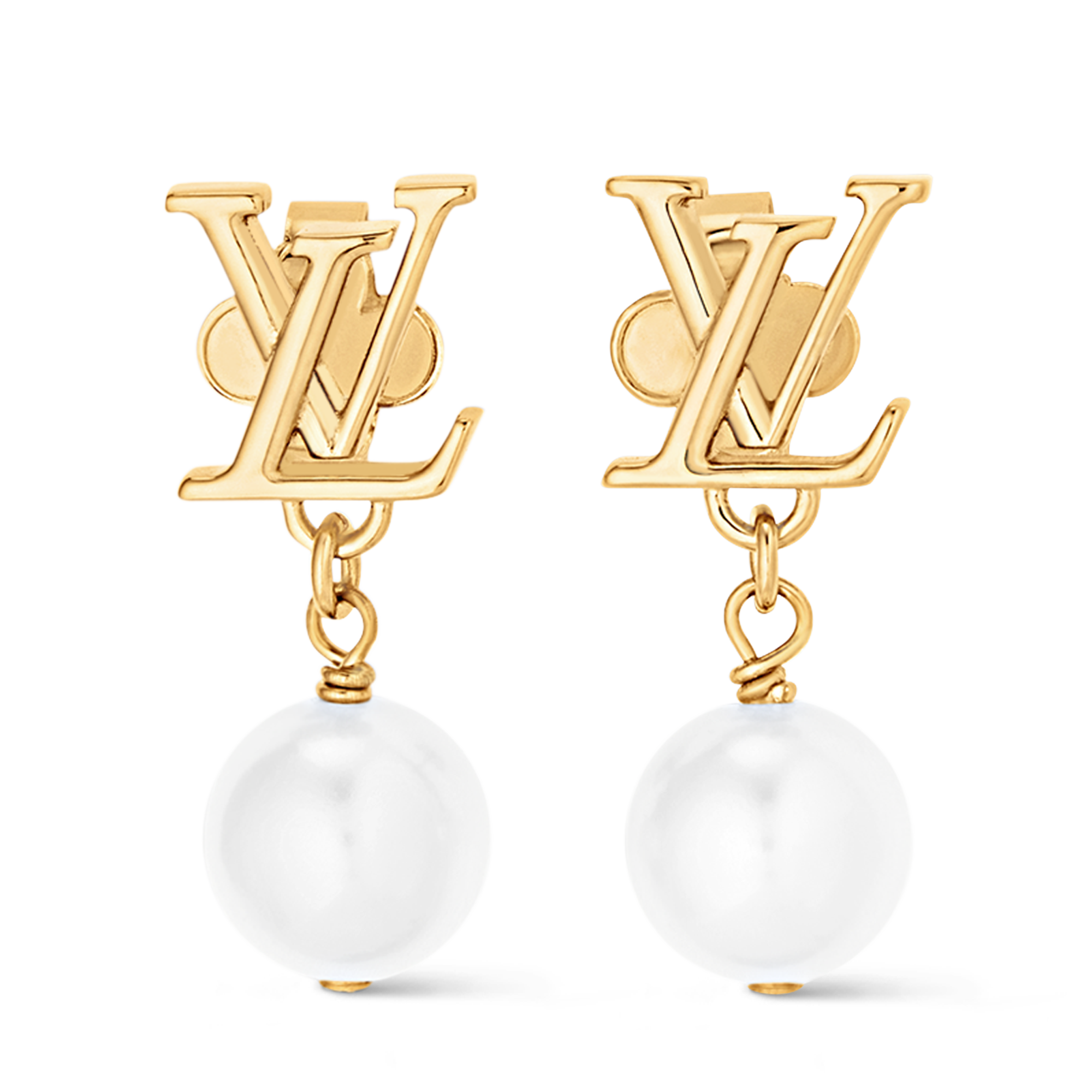 Pendientes LV Iconic Louisa S00 Mujer Bisutería Pendientes | LOUIS VUITTON (Zoom de producto)