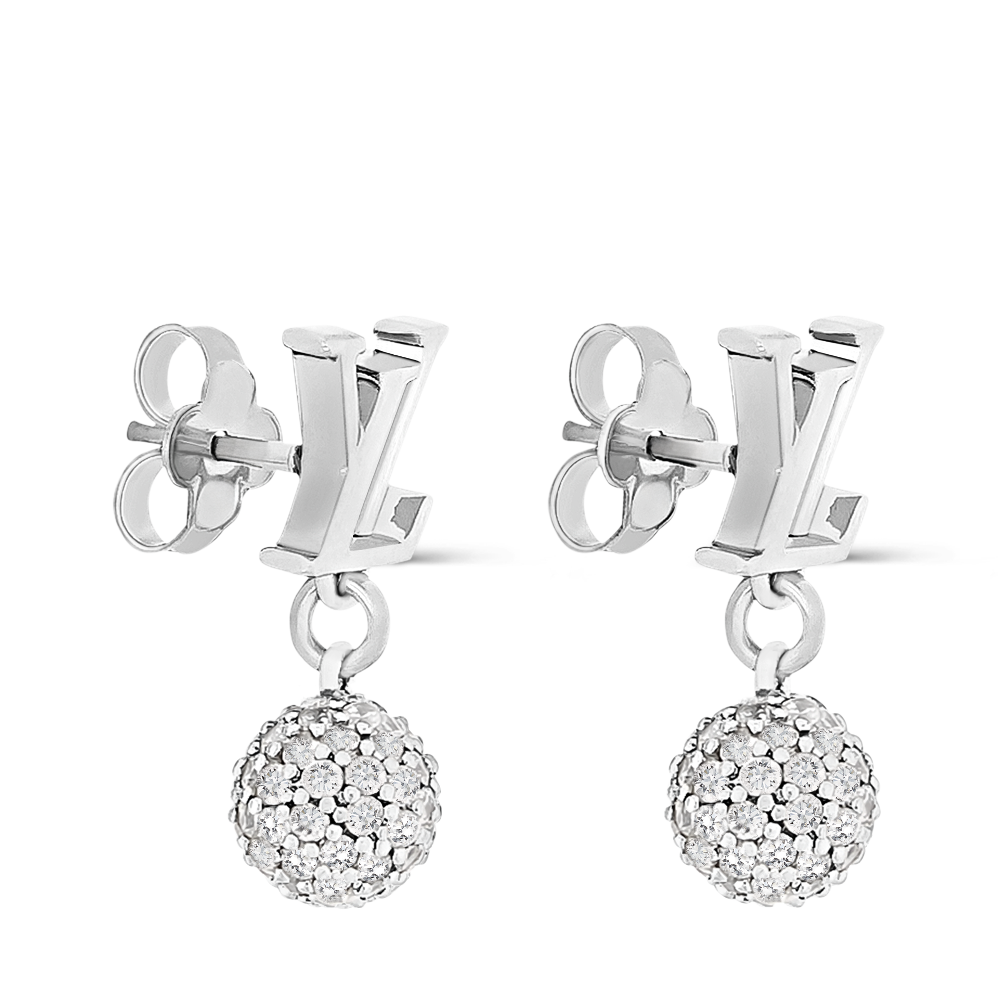 Pendientes LV Iconic Louisa Strass S00 Mujer Bisutería Pendientes | LOUIS VUITTON (Zoom de producto)