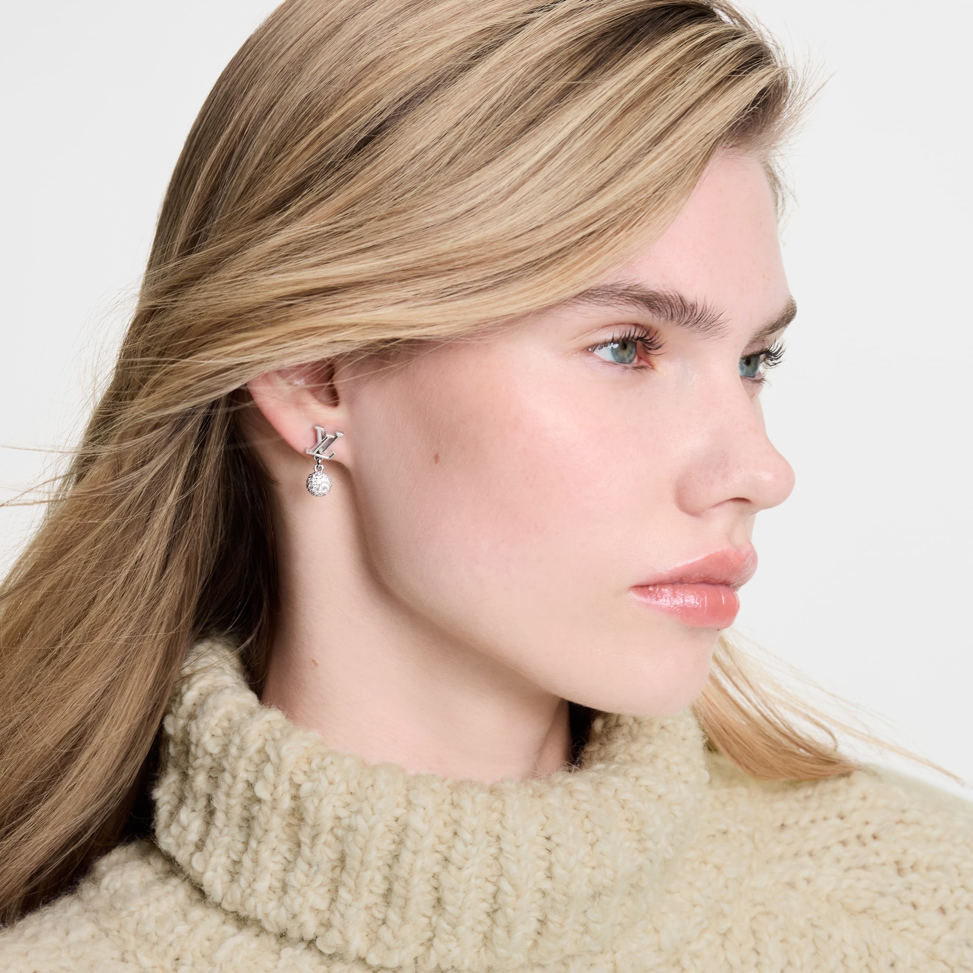 Pendientes LV Iconic Louisa Strass S00 Mujer Bisutería Pendientes | LOUIS VUITTON (Zoom de producto)