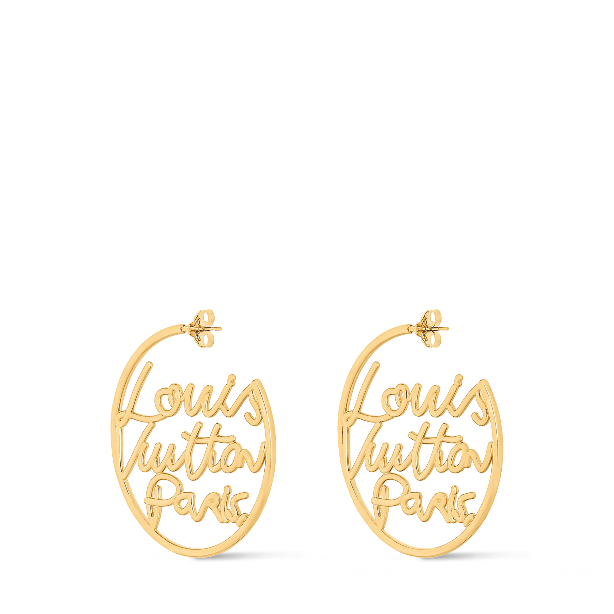 Pendientes LV Script S00 Mujer Bisutería Toda la bisutería | LOUIS VUITTON (Zoom de producto)