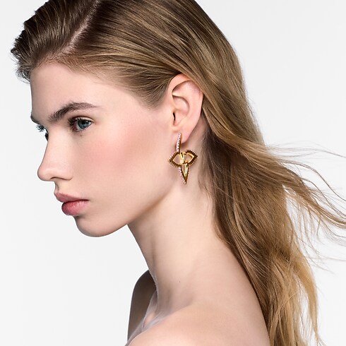 Pendientes LV Slim Flower S00 Mujer Bisutería Toda la bisutería | LOUIS VUITTON (Zoom de producto)