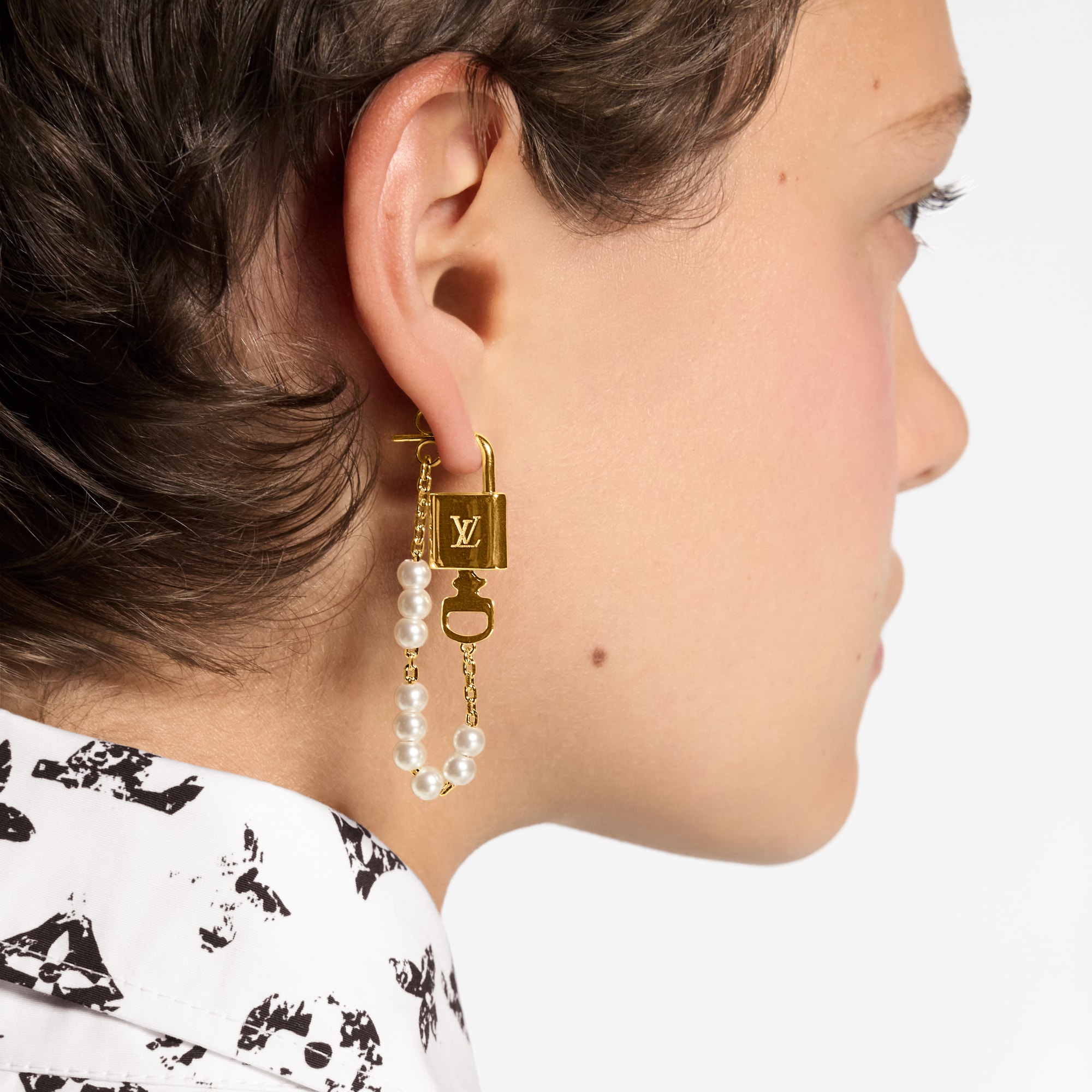 Pendientes Pearlock S00 Mujer Bisutería Pendientes | LOUIS VUITTON (Zoom de producto)