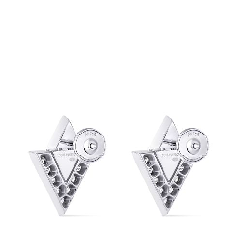 Pendientes Pure V de oro blanco y diamantes Joyería Categorías Pendientes | LOUIS VUITTON (Zoom de producto)