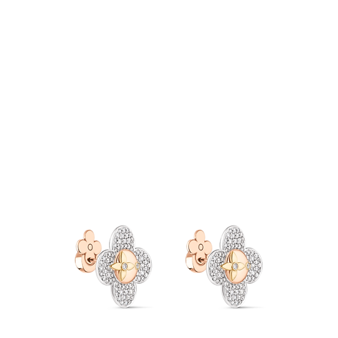 Pendientes Vivienne de tres oros y diamantes Joyería Categorías Pendientes | LOUIS VUITTON (Zoom de producto)