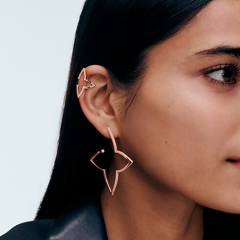 Pendientes XL Ombre Blossom de oro rosa y diamantes Joyería Categorías Pendientes | LOUIS VUITTON (Zoom de producto)