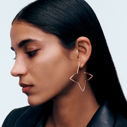 Pendientes XL Ombre Blossom de oro rosa y diamantes Joyería Categorías Pendientes | LOUIS VUITTON (Zoom de producto)