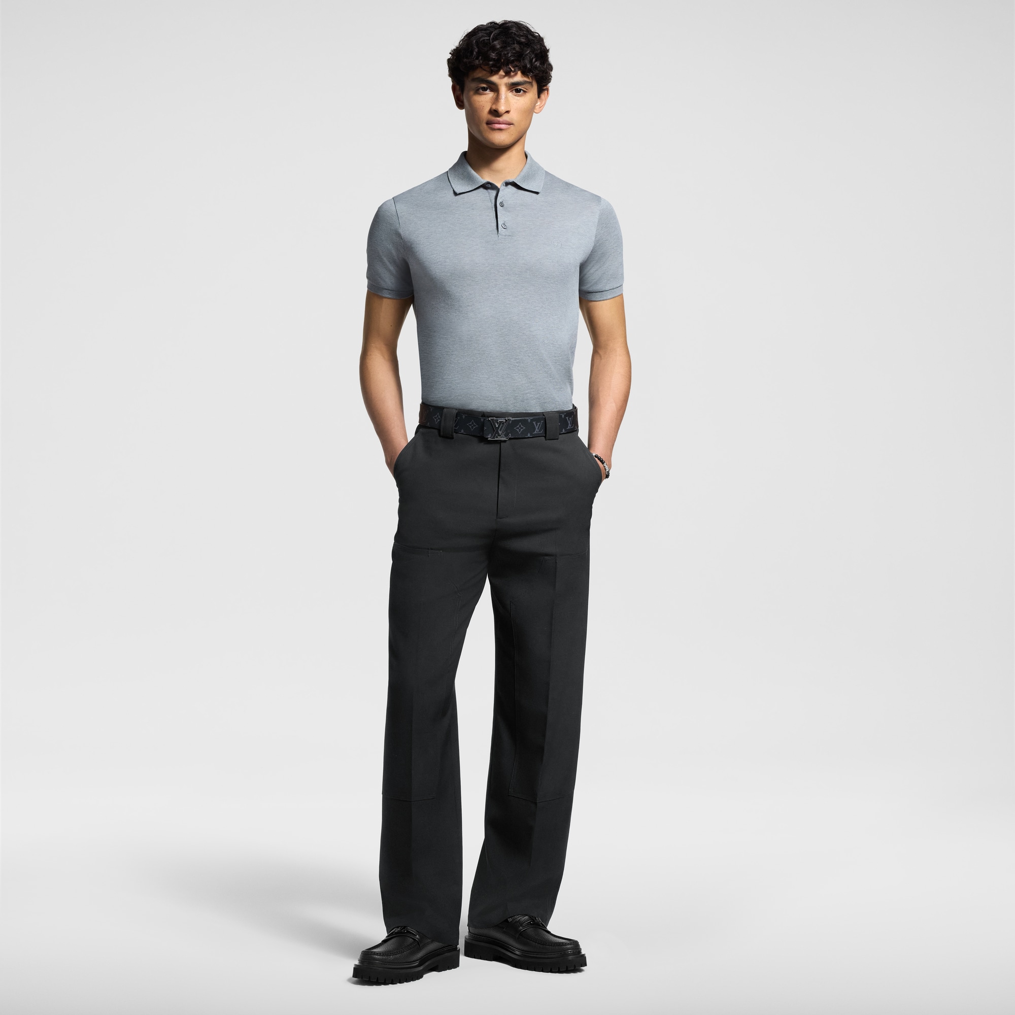 Polo clásico de piqué  Hombre Prêt-à-Porter Camisetas y polos | LOUIS VUITTON (Zoom de producto)