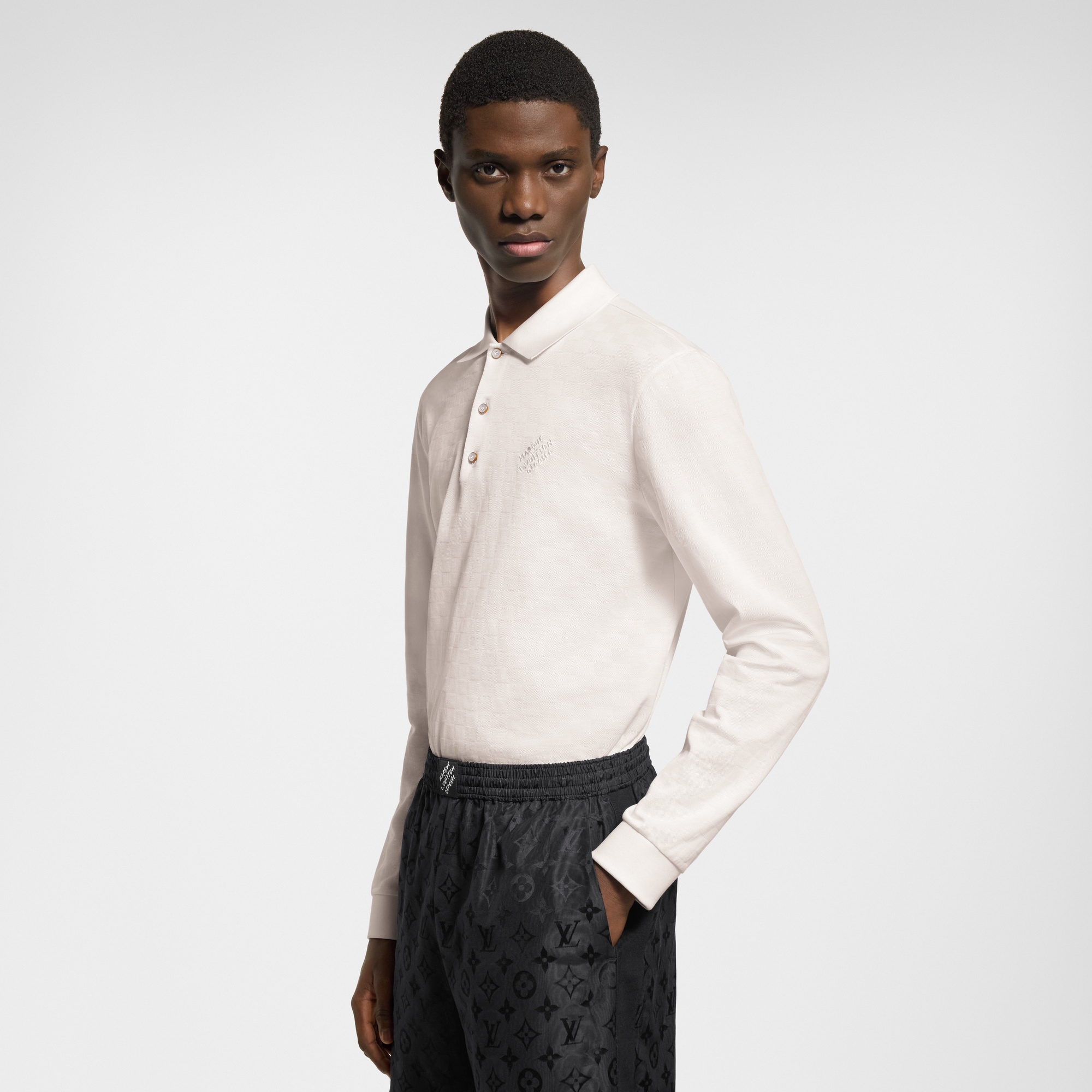 Polo Damier de manga larga  Hombre Prêt-à-Porter Todo Prêt-à-Porter | LOUIS VUITTON (Zoom de producto)