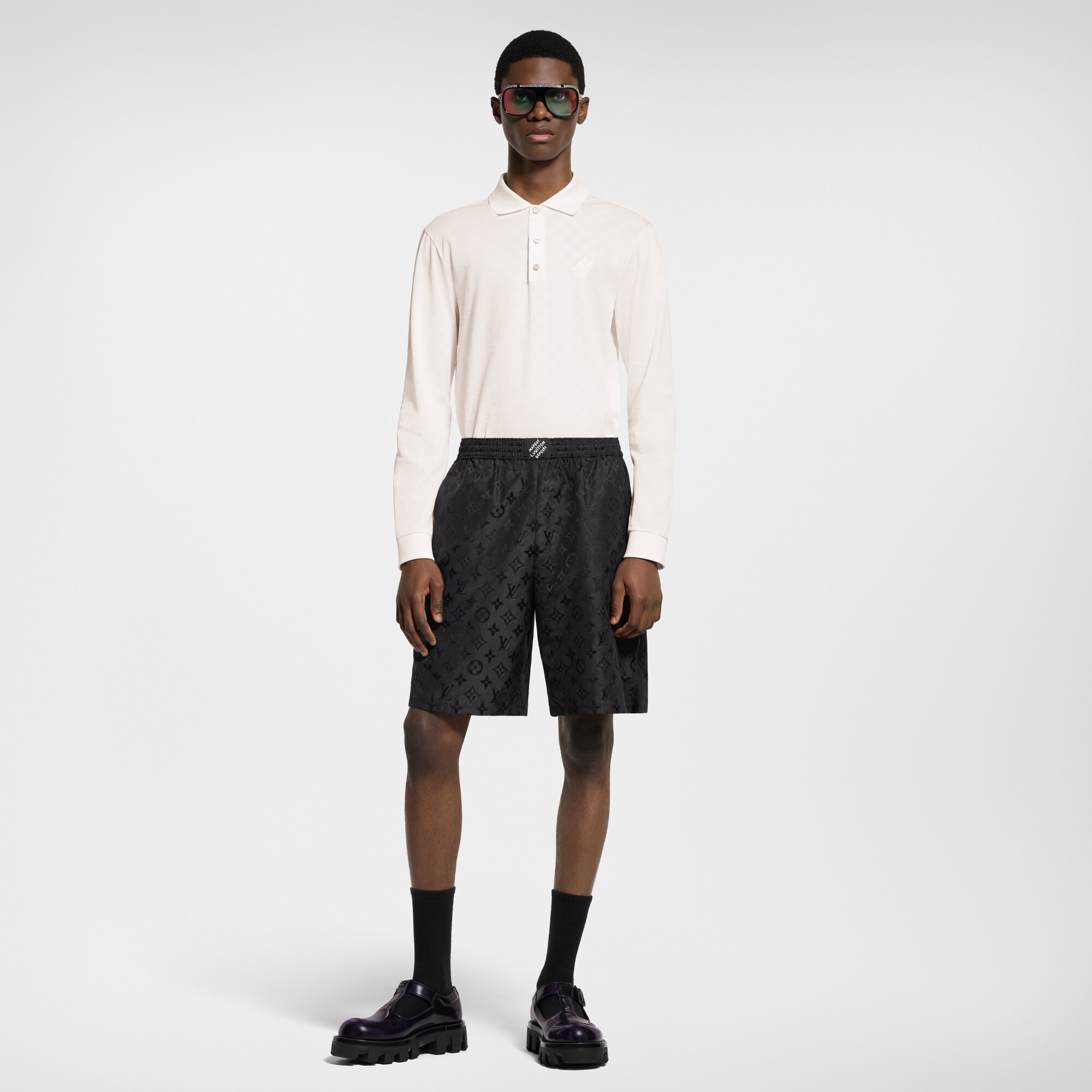 Polo Damier de manga larga  Hombre Prêt-à-Porter Todo Prêt-à-Porter | LOUIS VUITTON (Zoom de producto)