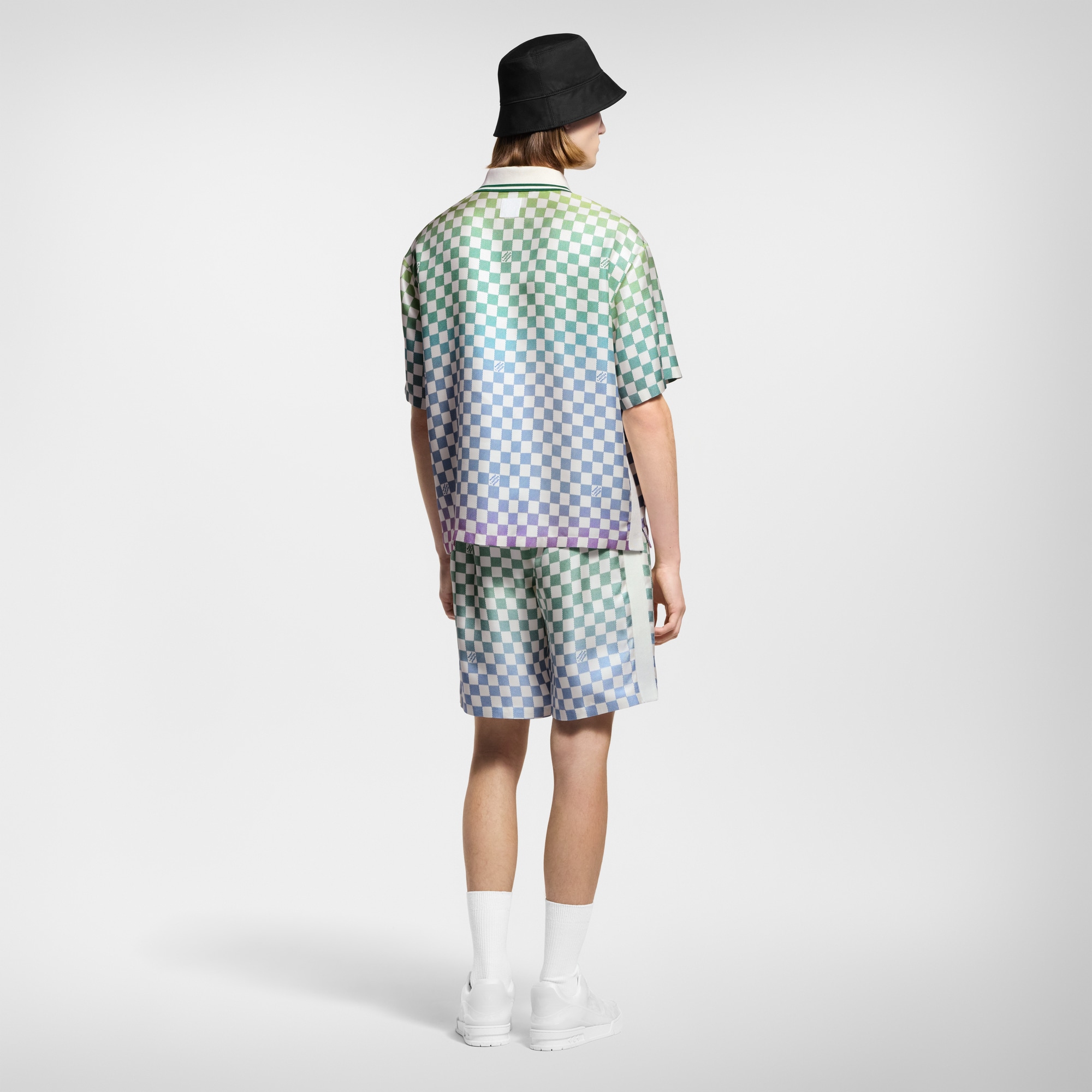 Polo Damier de seda  Hombre Prêt-à-Porter Camisas | LOUIS VUITTON (Zoom de producto)