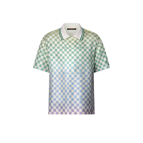 Polo Damier de seda Hombre Prêt-à-Porter Camisas | LOUIS VUITTON (Zoom de producto)