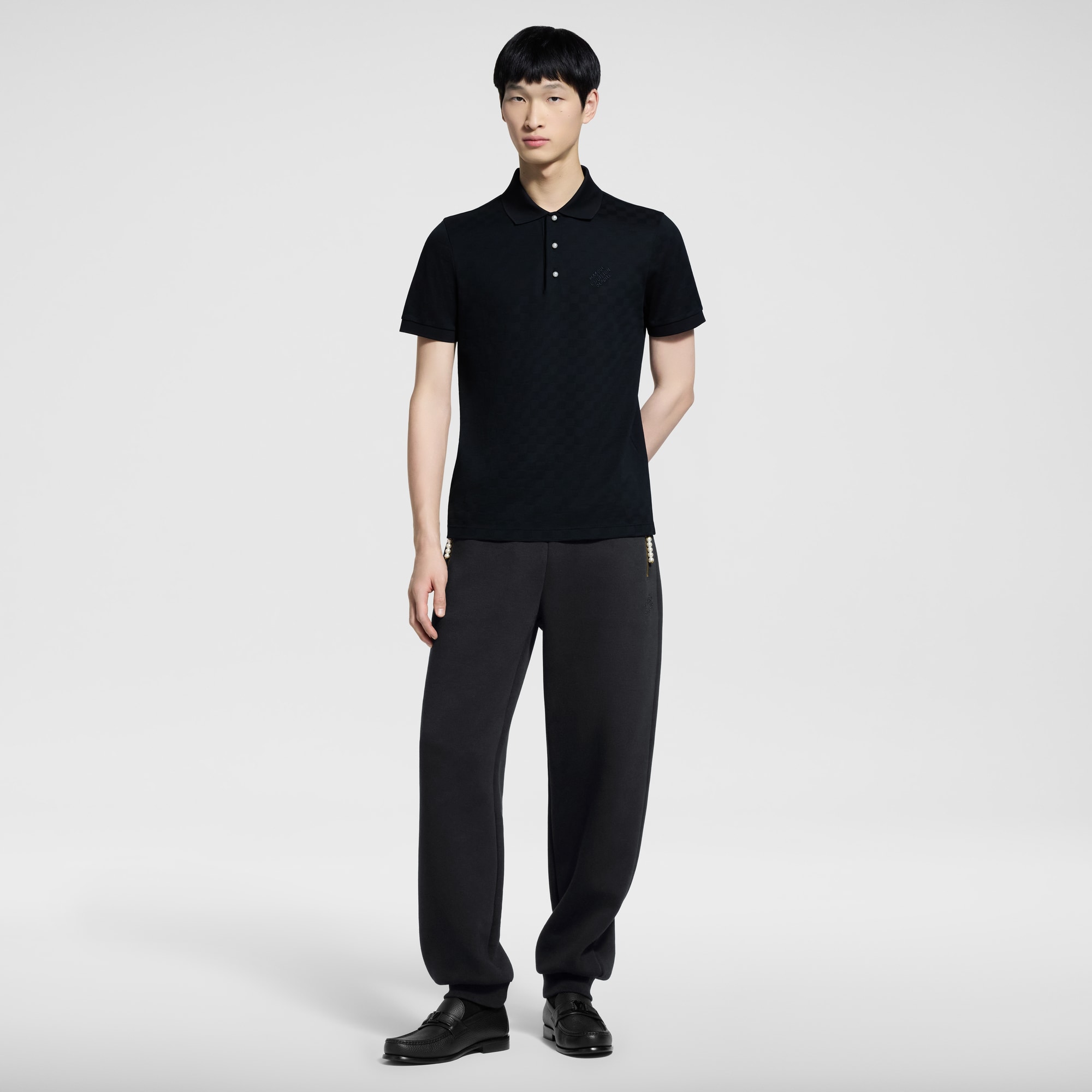 Polo Damier en piqué de algodón  Hombre Prêt-à-Porter Camisetas y polos | LOUIS VUITTON (Zoom de producto)