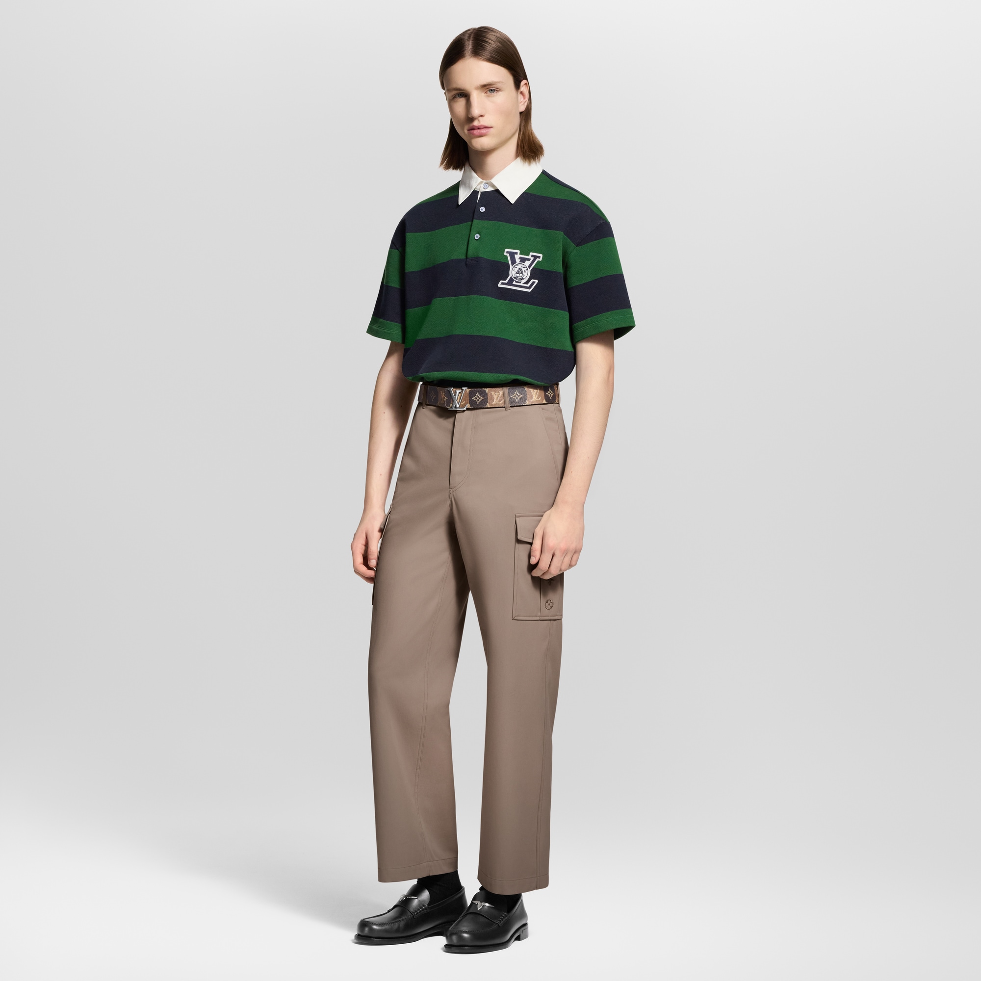 Polo de manga corta a rayas  Hombre Prêt-à-Porter Camisetas y polos | LOUIS VUITTON (Zoom de producto)