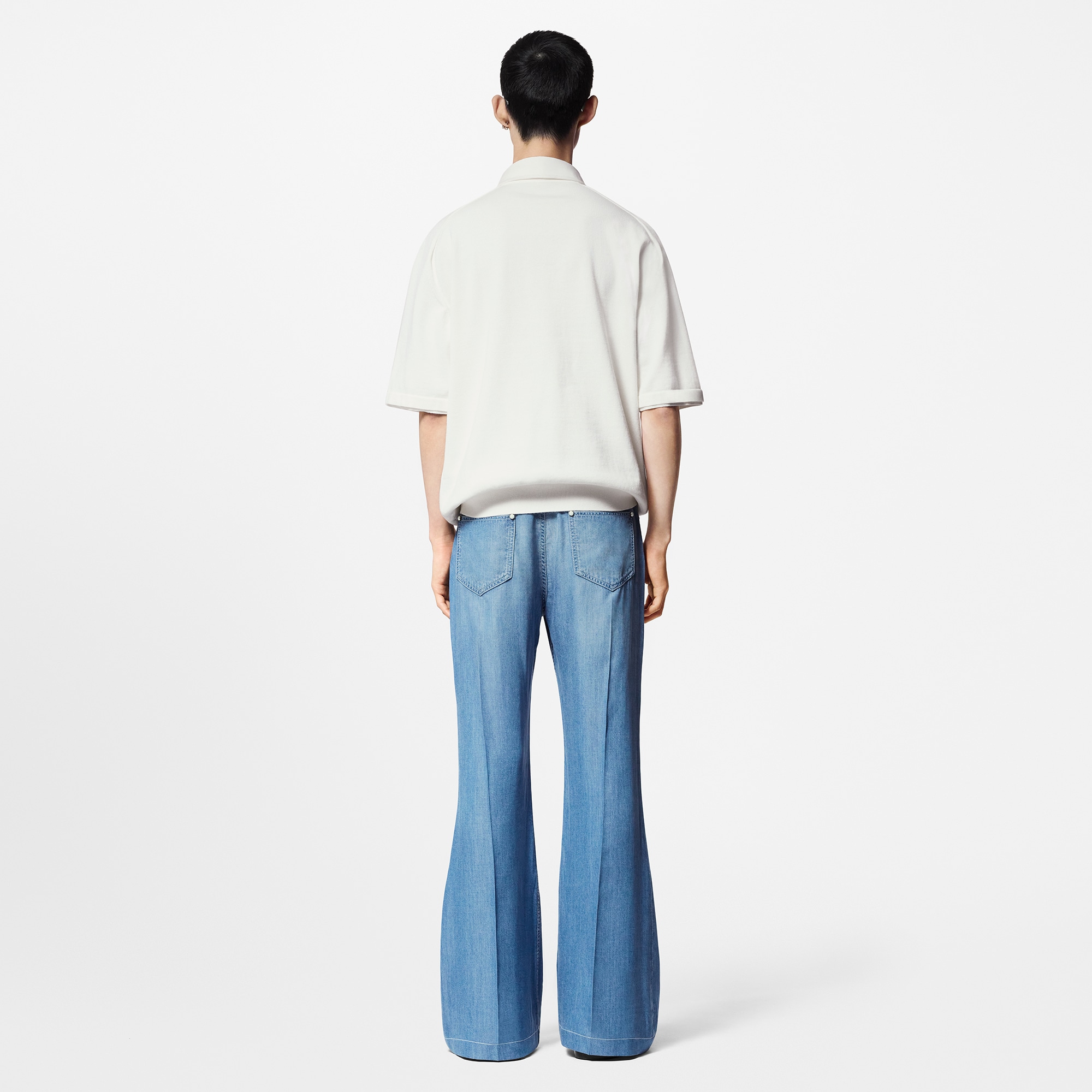 Polo de manga corta en mezcla de algodón  Hombre Prêt-à-Porter Camisetas y polos | LOUIS VUITTON (Zoom de producto)