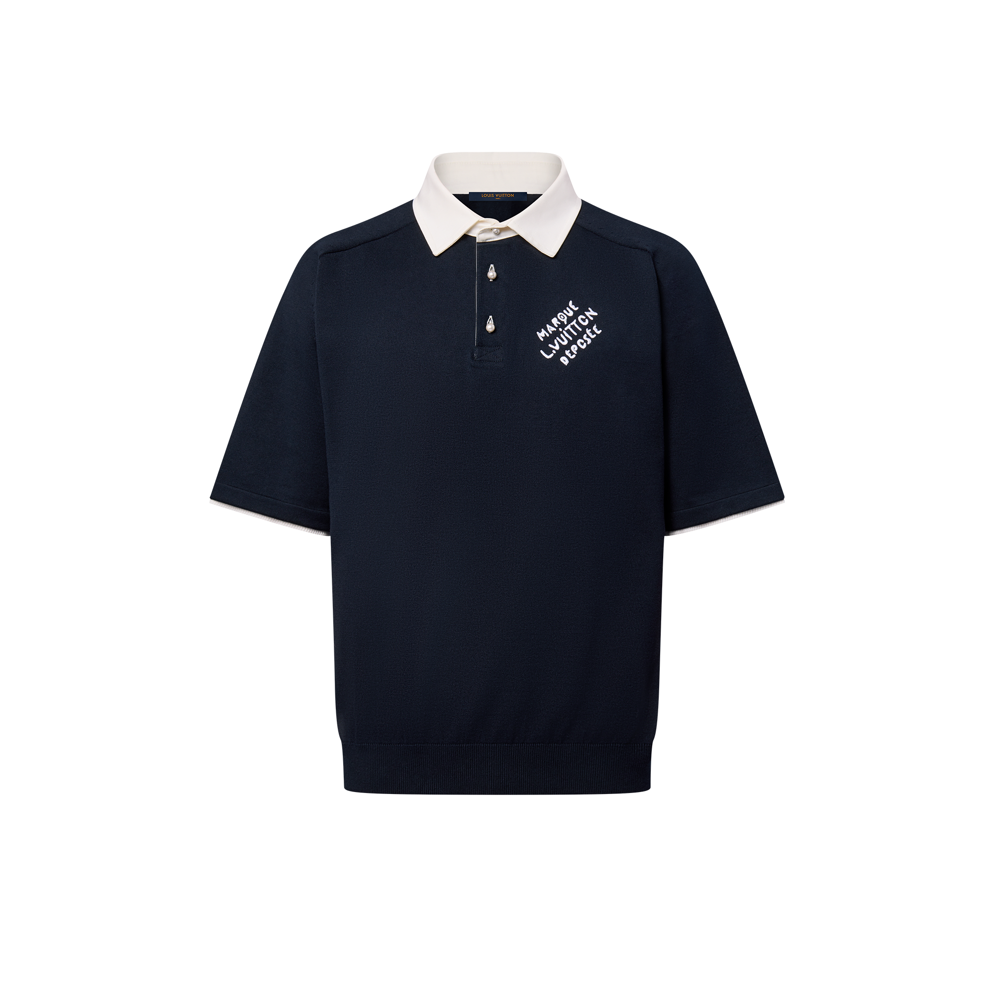 Polo de manga corta en mezcla de algodón  Hombre Prêt-à-Porter Camisetas y polos | LOUIS VUITTON (Zoom de producto)